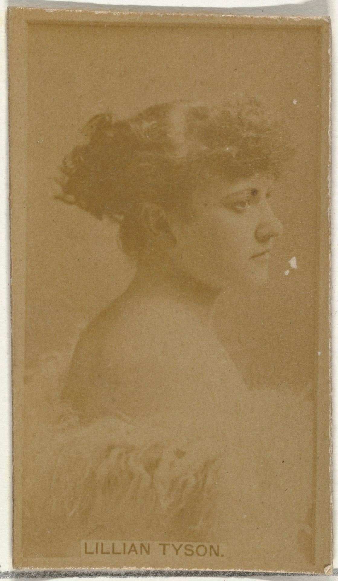 Lillian Tyson, from the Actors and Actresses series (N145-8) issued by Duke Sons & Co. to promote Duke Cigarettes by W. Duke, Sons & Co.