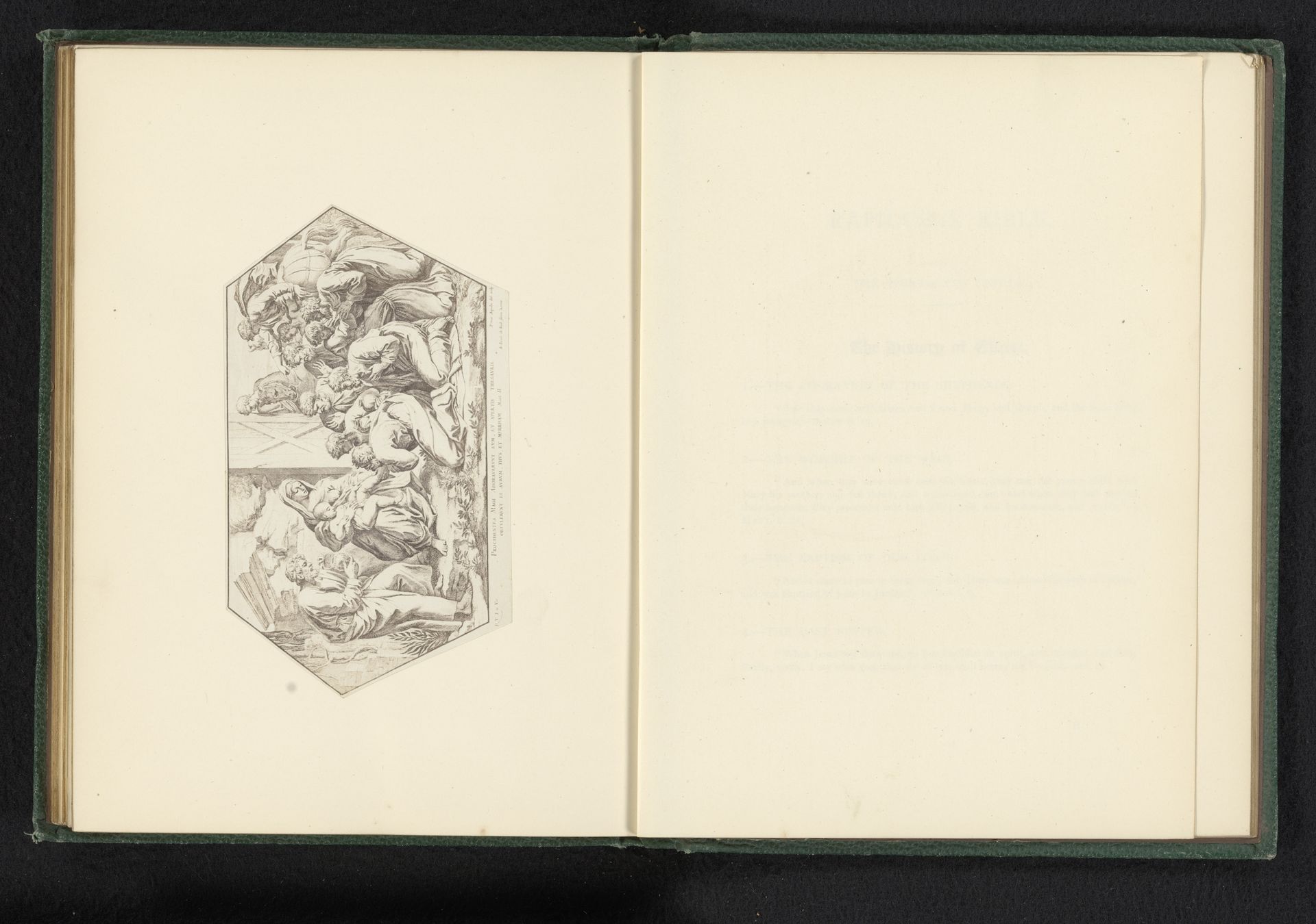 Fotoreproductie van een prent naar een fresco door Rafaël van de aanbidding der koningen by Edward Dunmore
