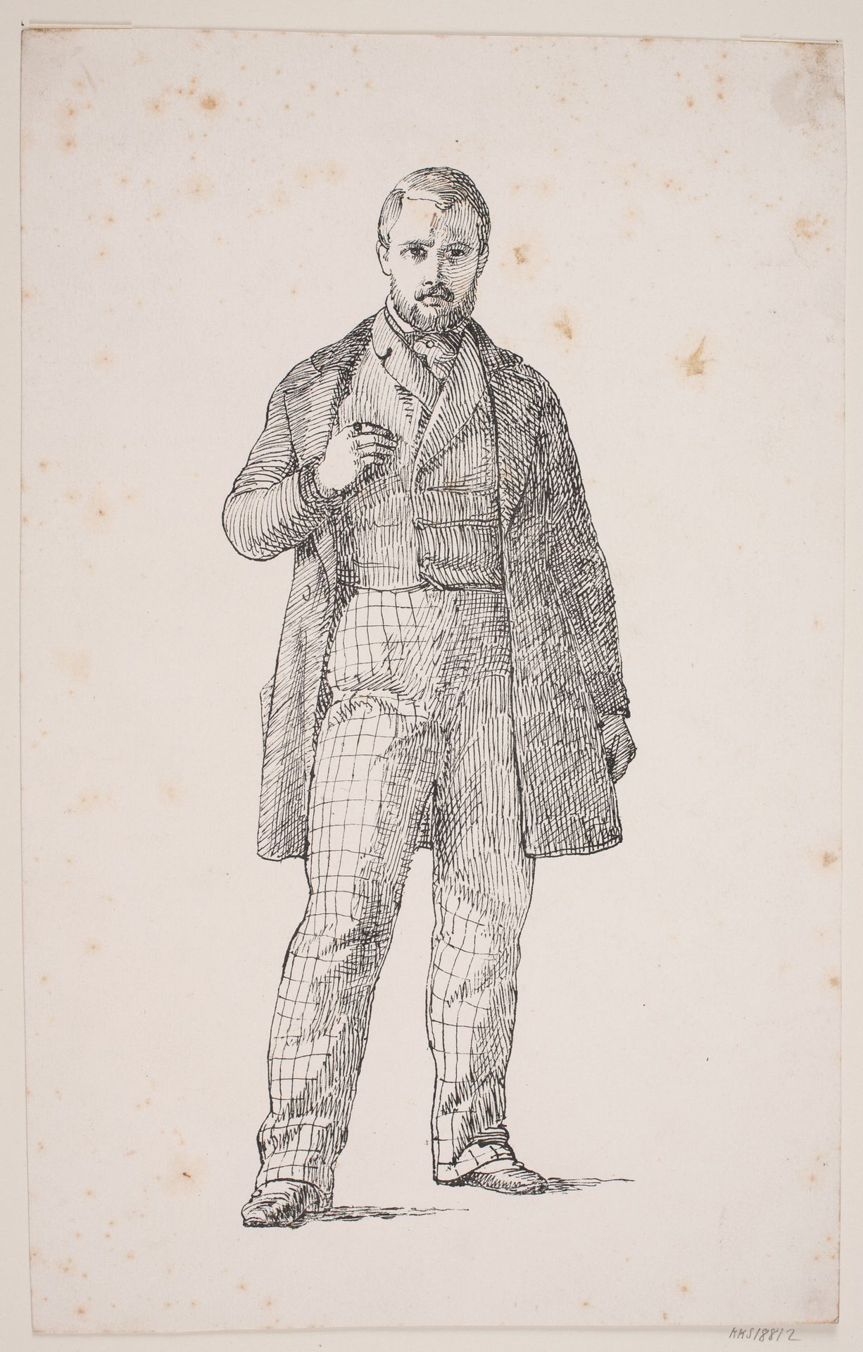 Selvportræt af L. Frølich by Anonymous