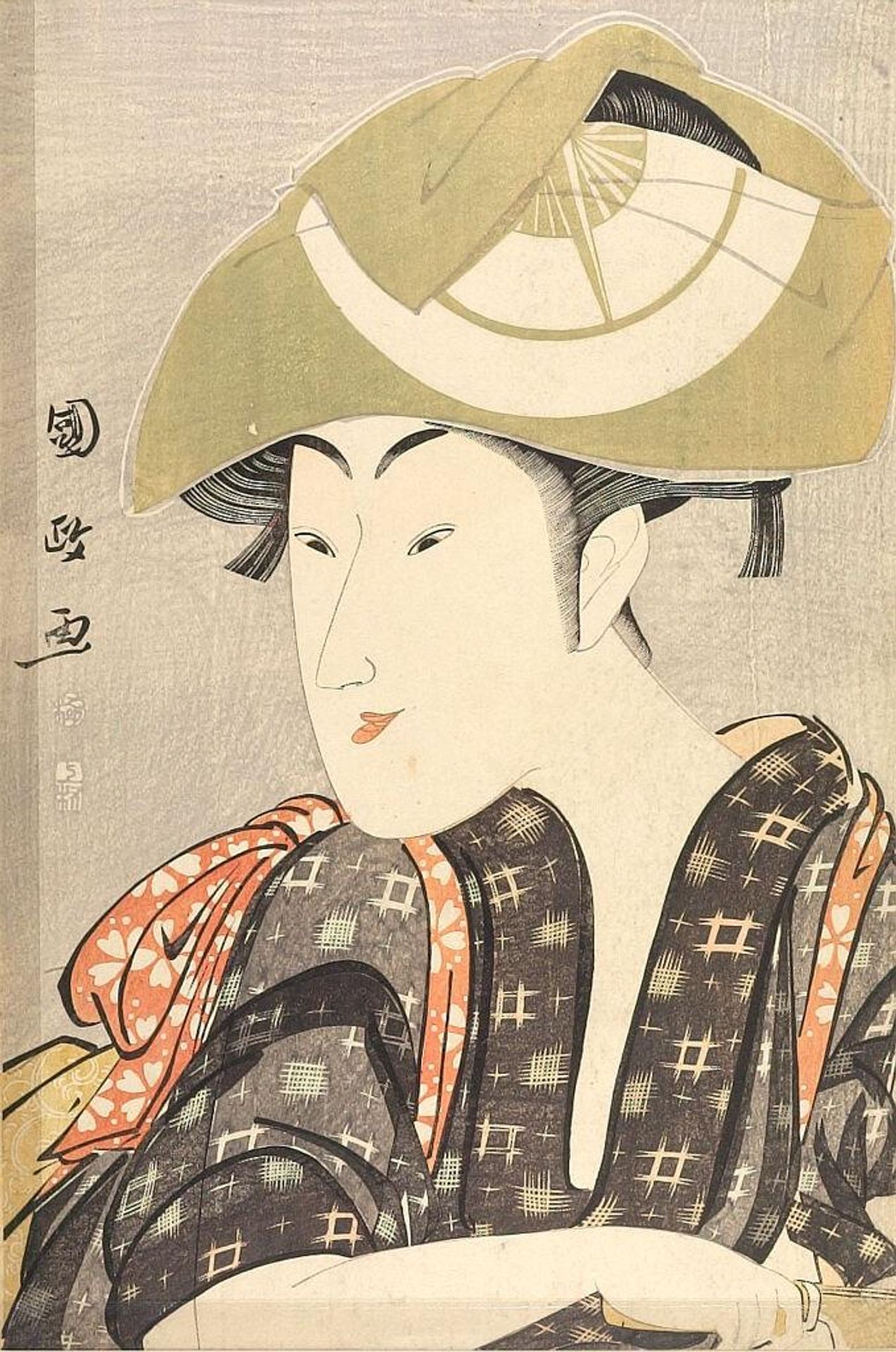 Actor Iwai KumesaburÅ in a Female Role by Utagawa Kunimasa
