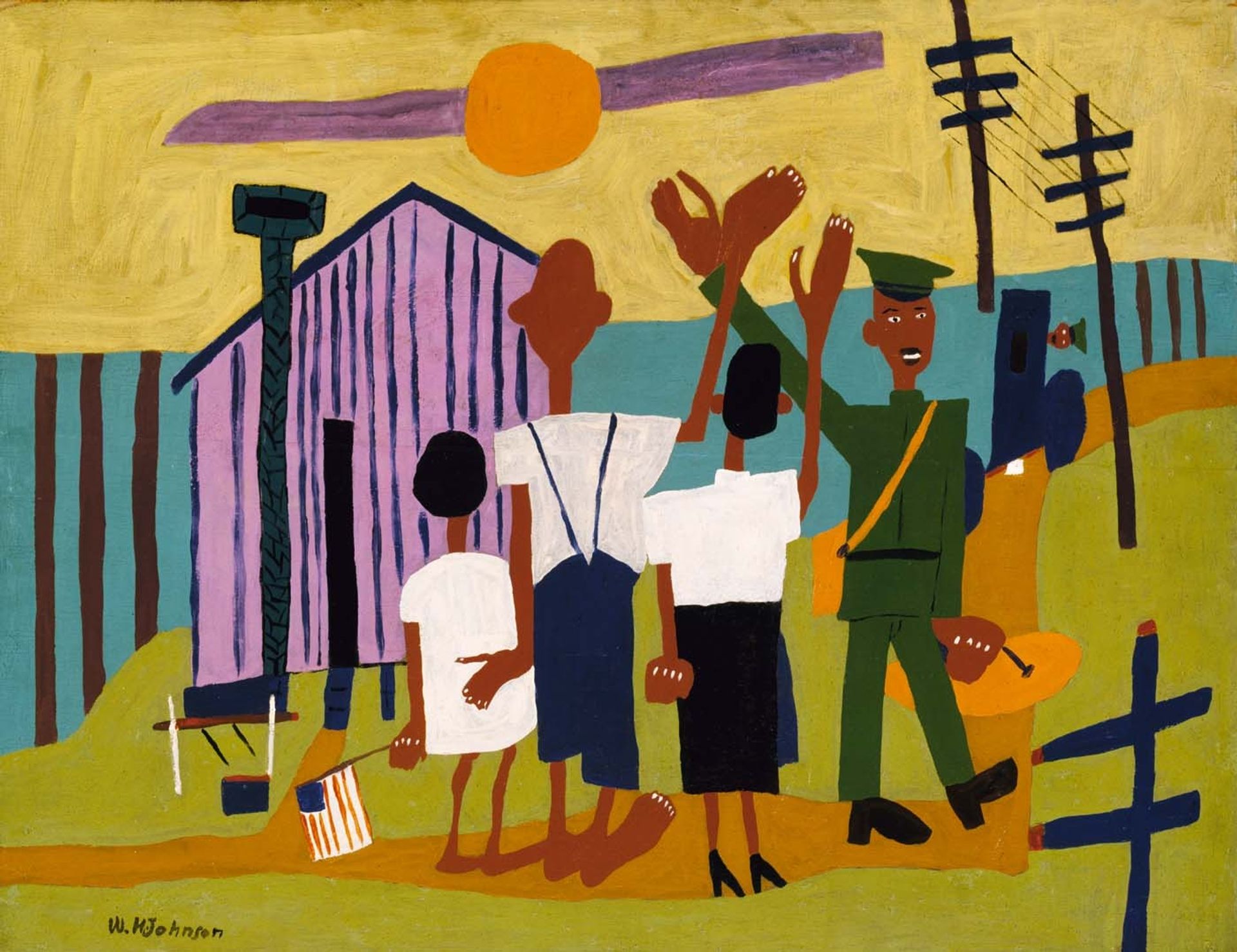 Off to War by William H. Johnson