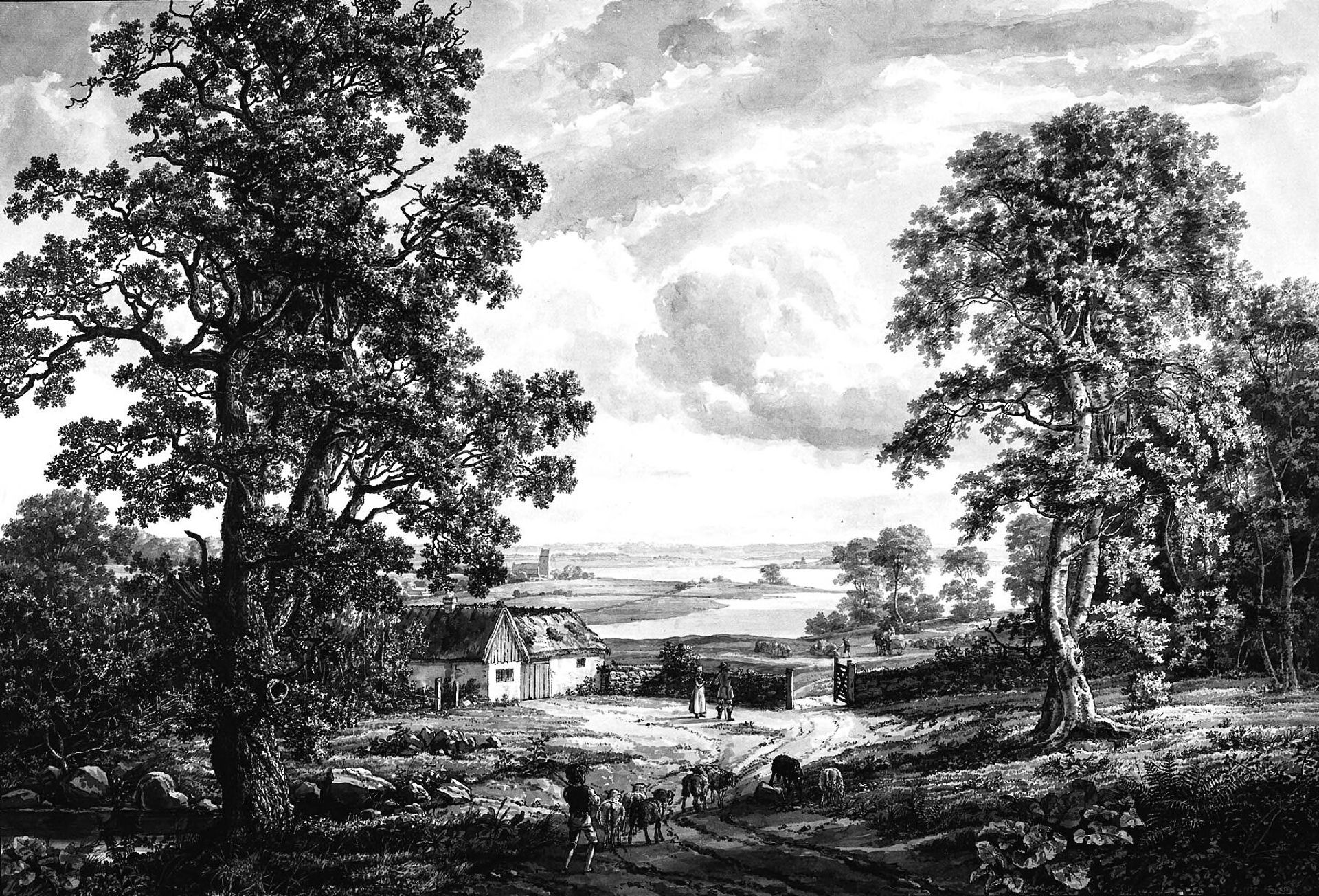 Amtmand, Kammerherre Jens Andreas Graah (1787-1873) by Christen Købke