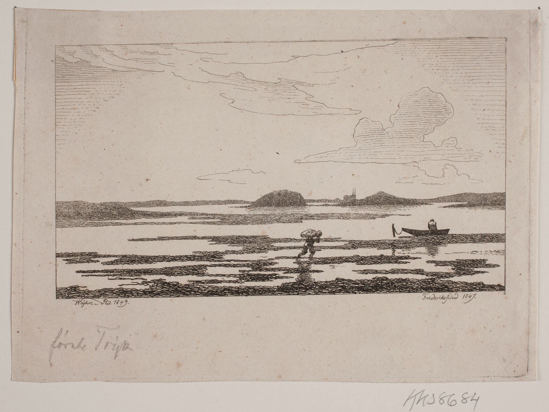 Strandparti ved Frederikssund by Vilhelm Kyhn