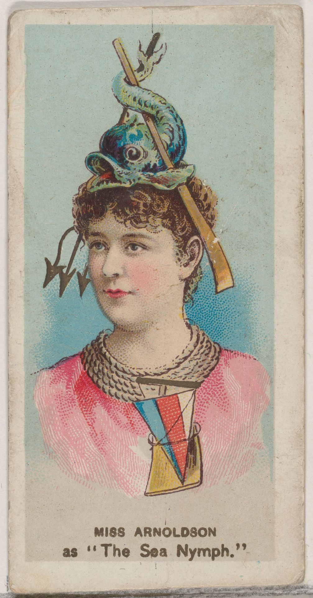 Miss Arnoldson as "The Sea Nymph," from the series Fancy Dress Ball Costumes (N73) for Duke brand cigarettes by W. Duke, Sons & Co.