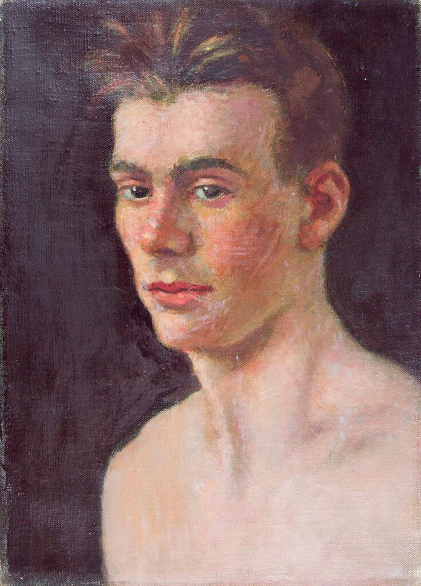 John Feeney; verso: Sketches, Two Faces by Denman Waldo Ross