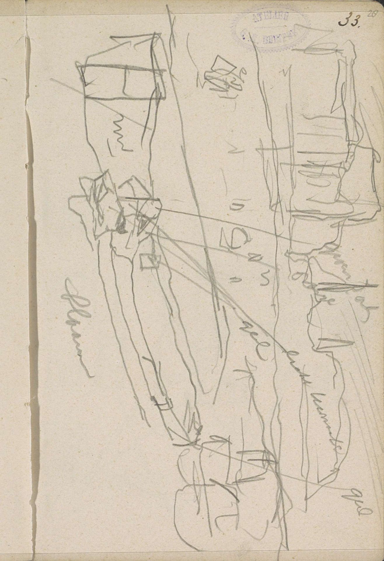 Gezicht in Amsterdam met boten by George Hendrik Breitner
