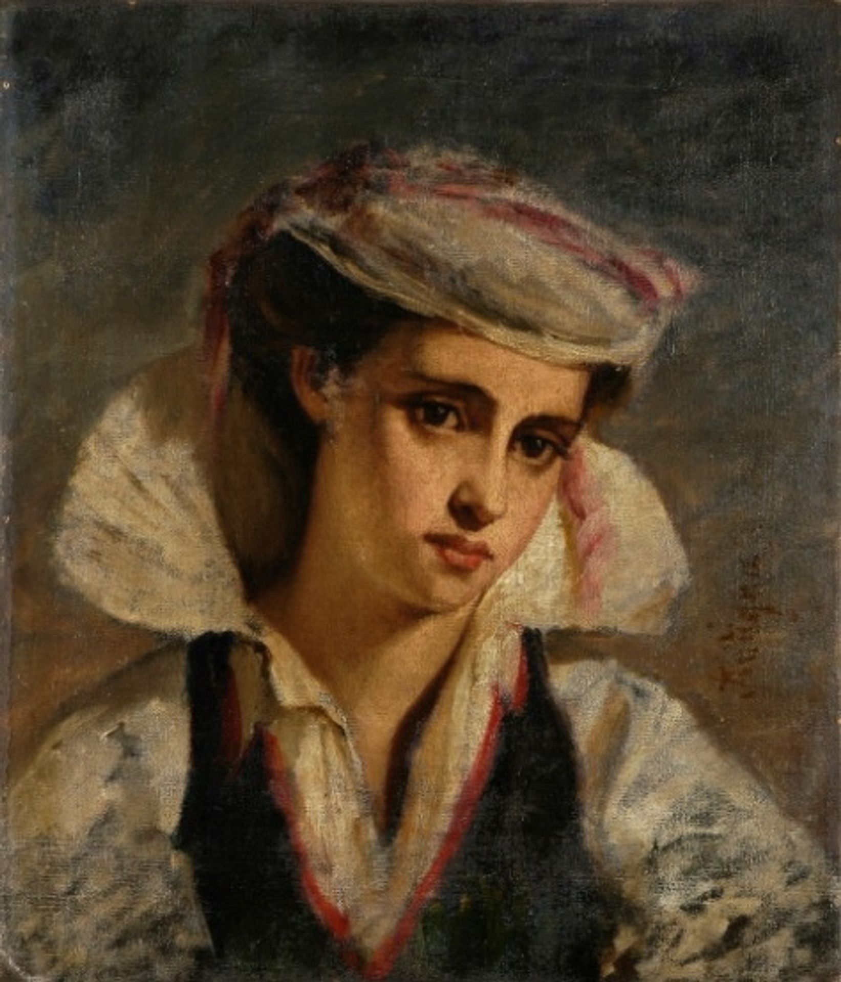 Study of Aragonese Woman, Bust by Alexandre Antigna