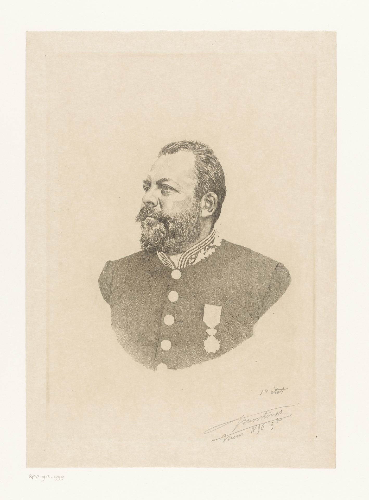 Portret van Henri Sainctelette by Georges Montenez