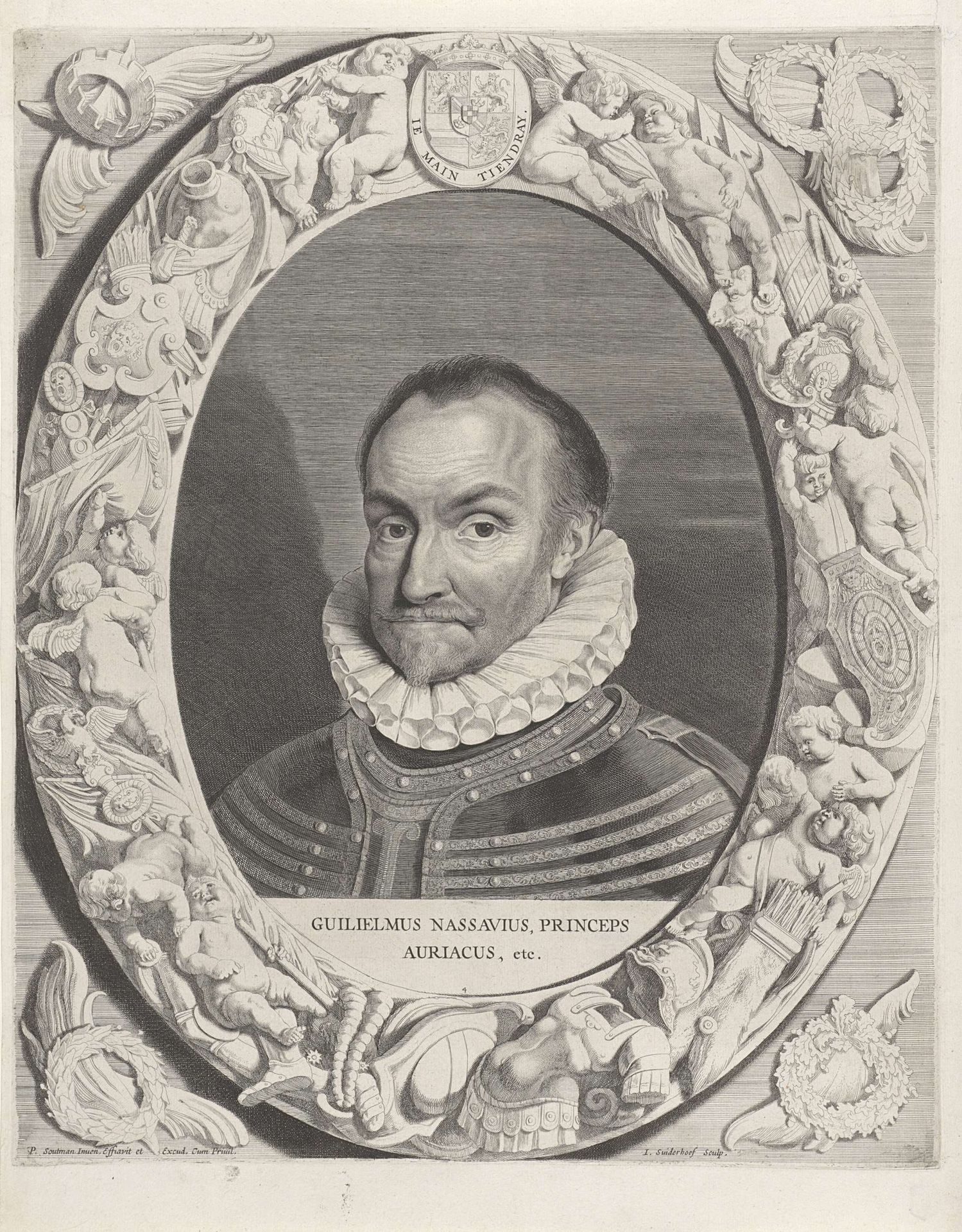 Portret van Willem I, prins van Oranje by Jonas Suyderhoef