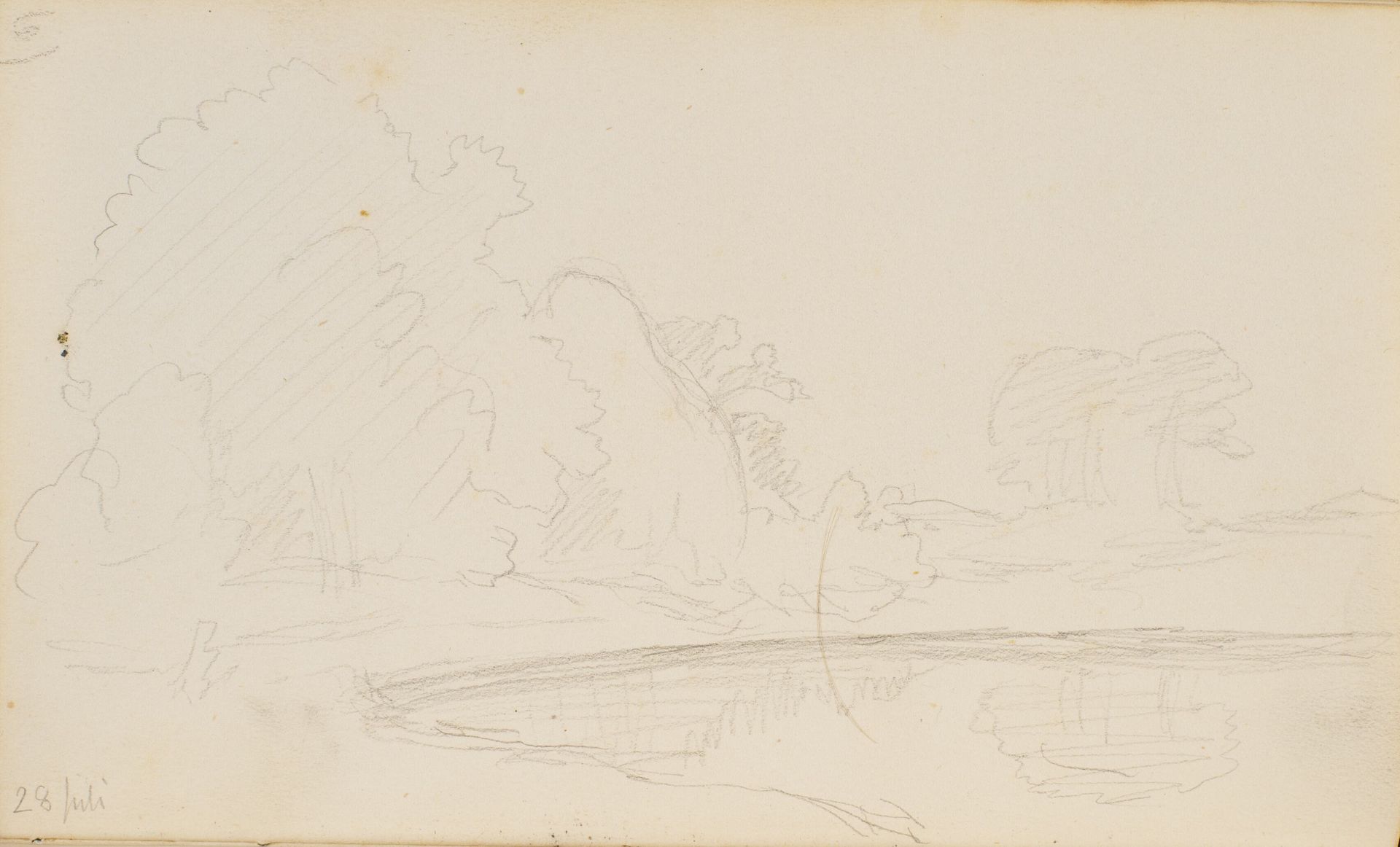 Skovsø og træer by P.C. Skovgaard