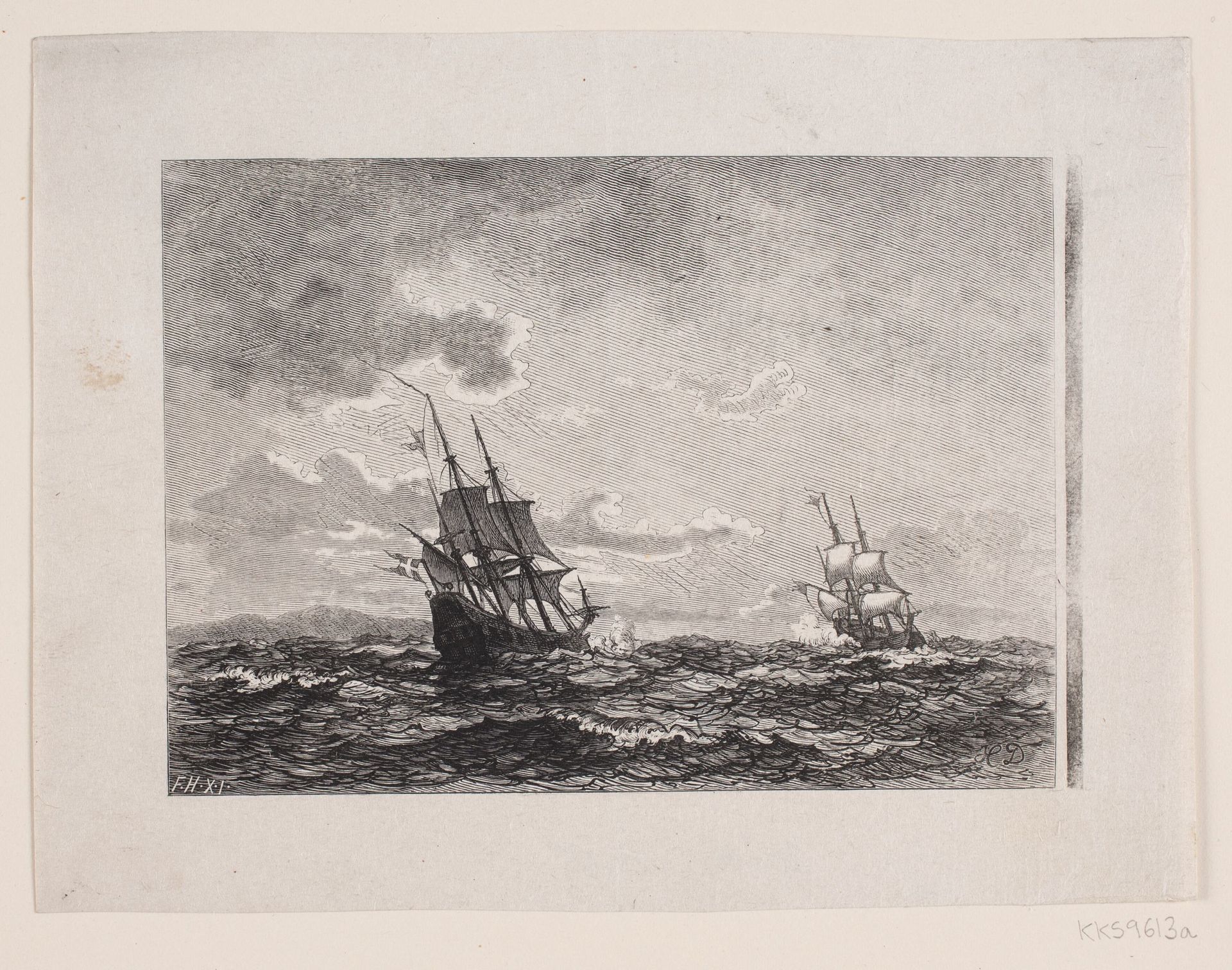 Illustration til H. Drachmann, "Paa Kanoner og Pokaler" by Anonymous