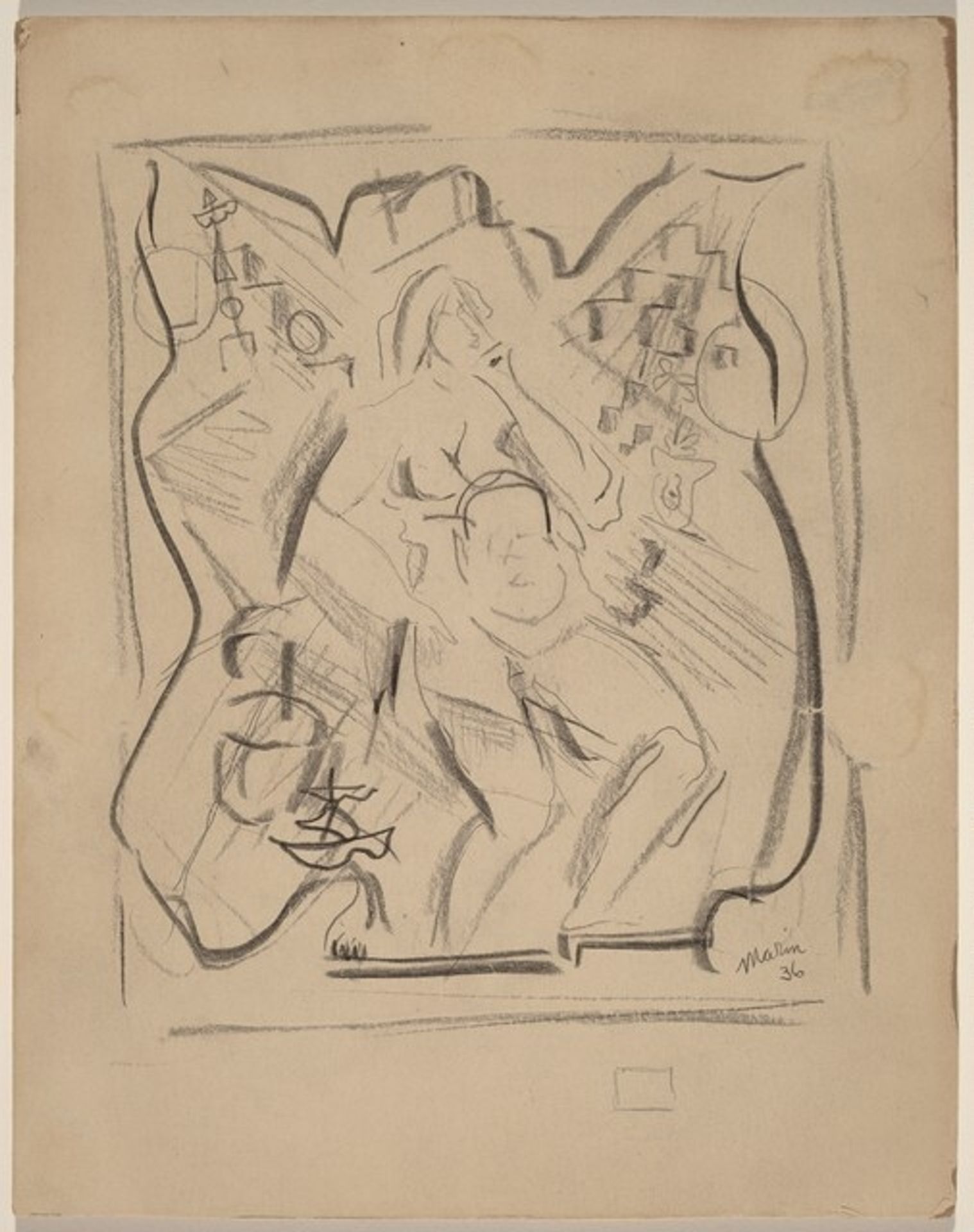 Nude Figure by John Marin