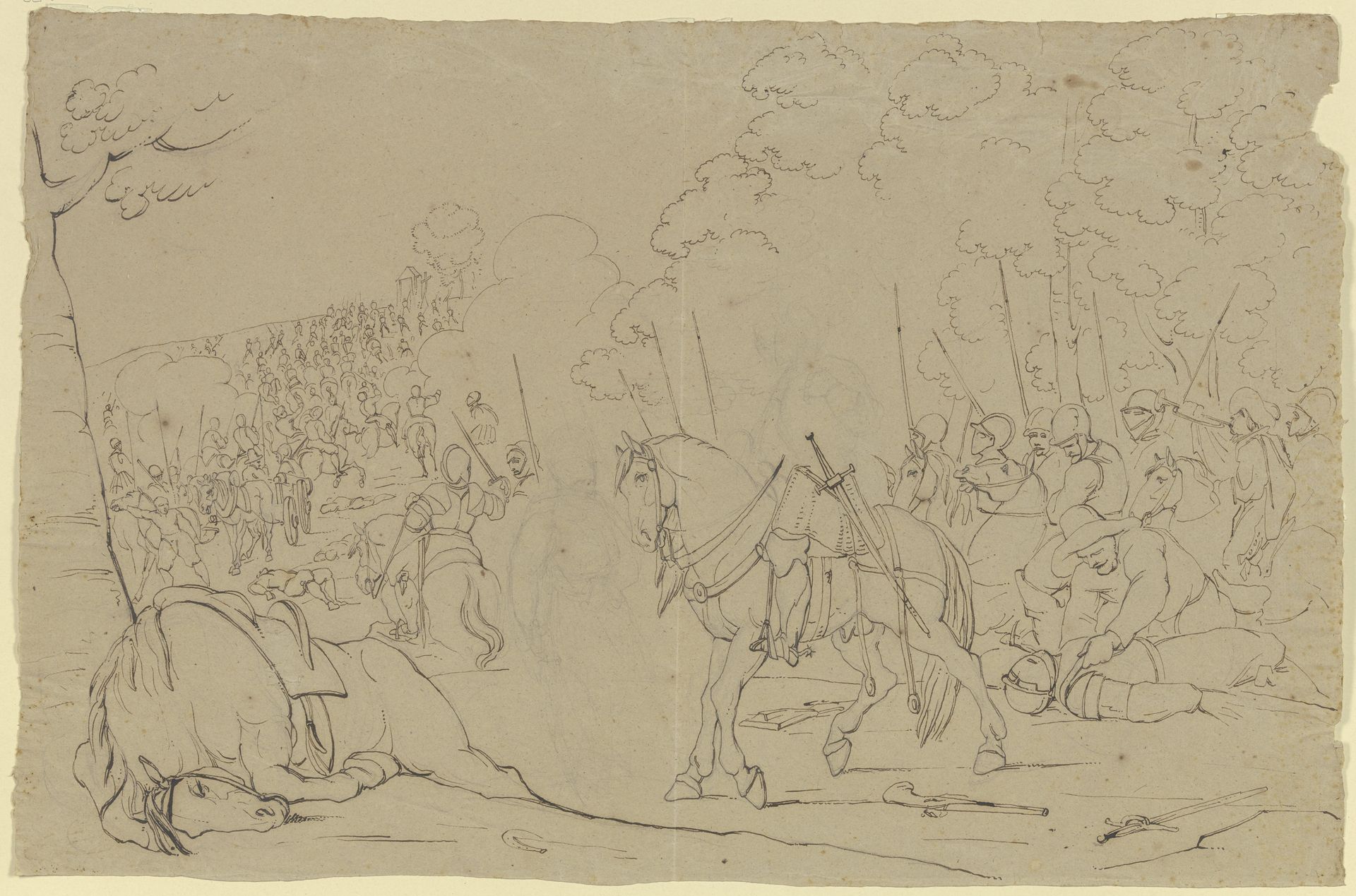 Battle procession by Franz Pforr