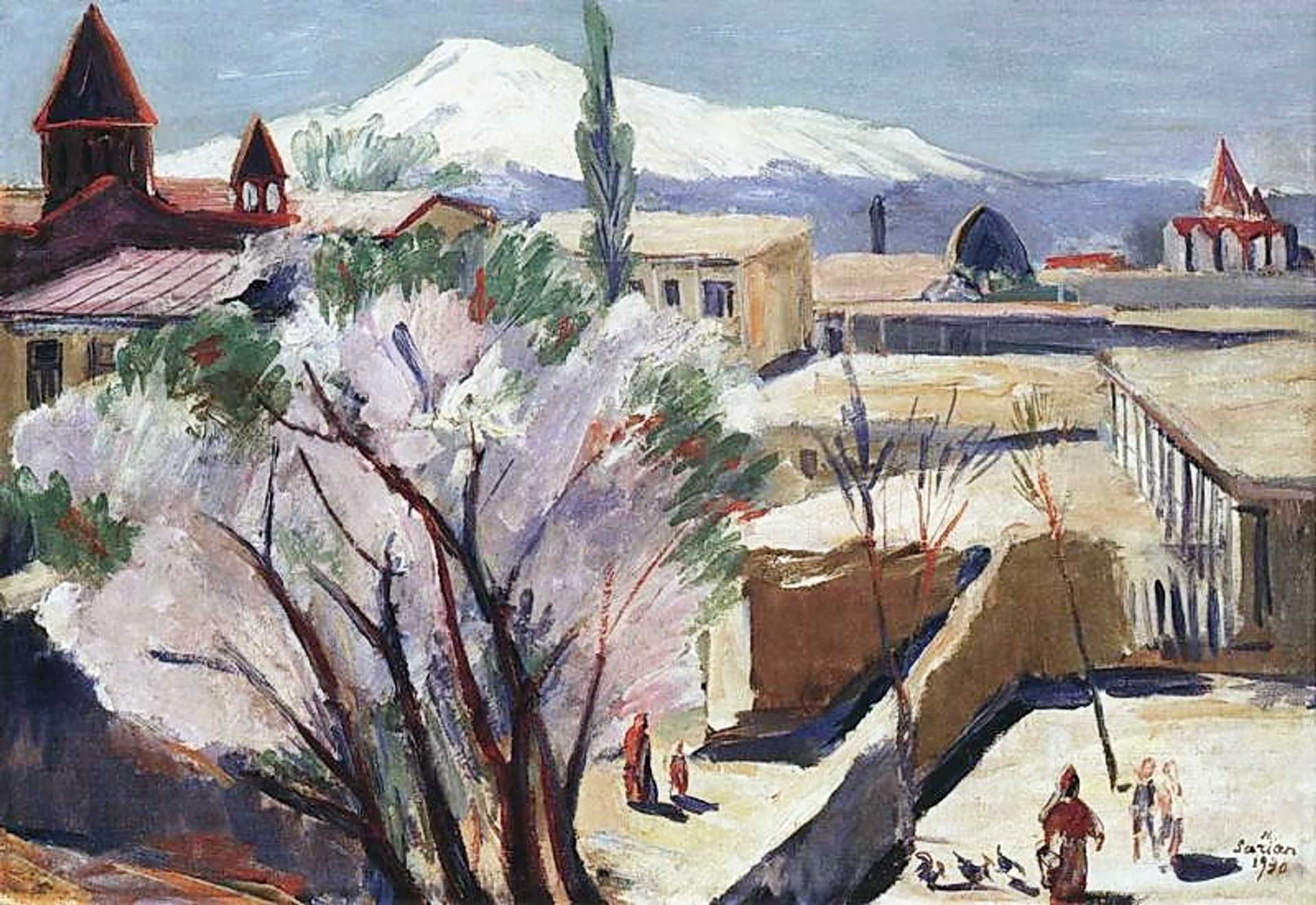 In old Yerevan by Martiros Sarian
