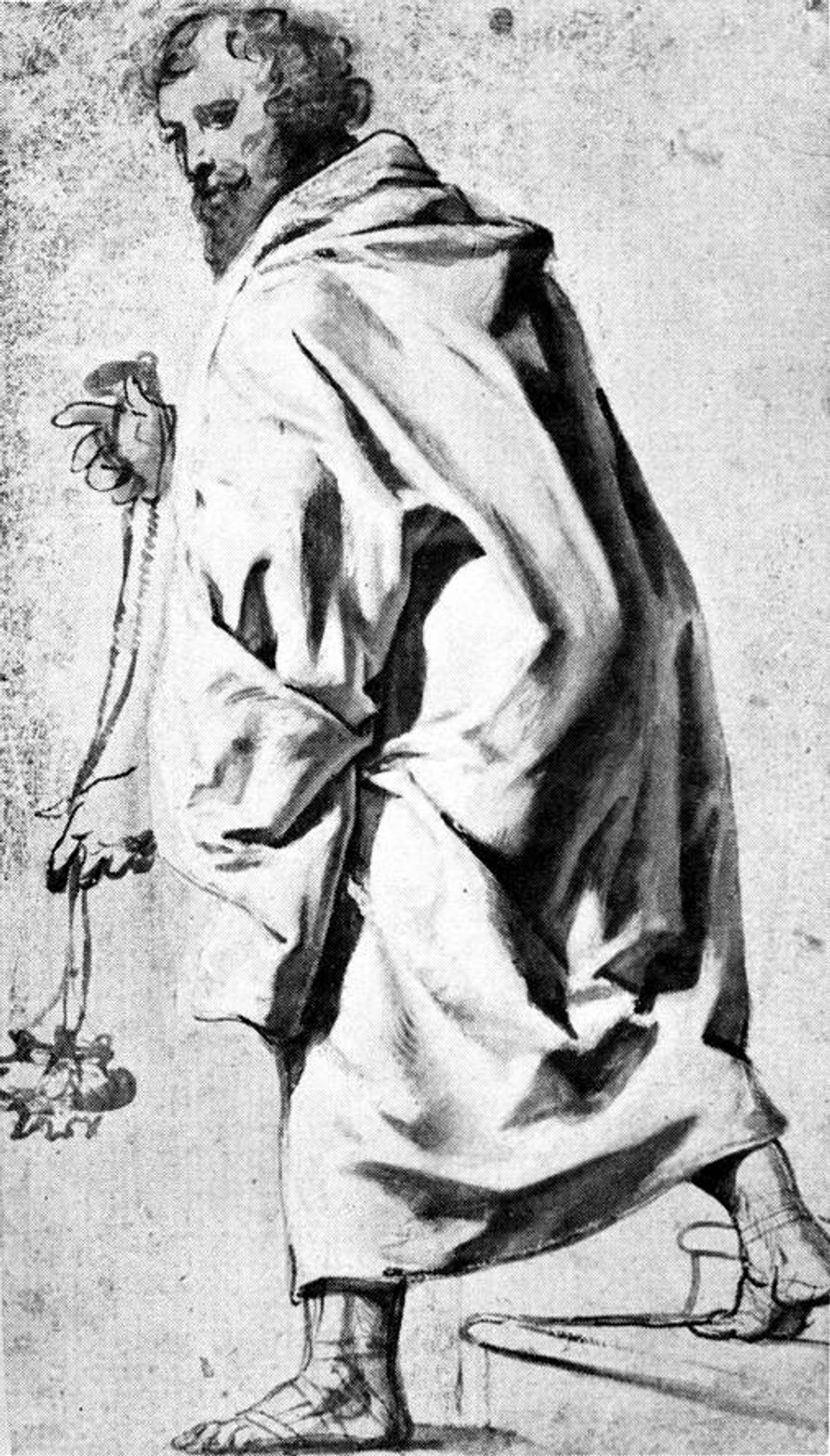 Bearded Man Stepping Down by Jacob Jordaens