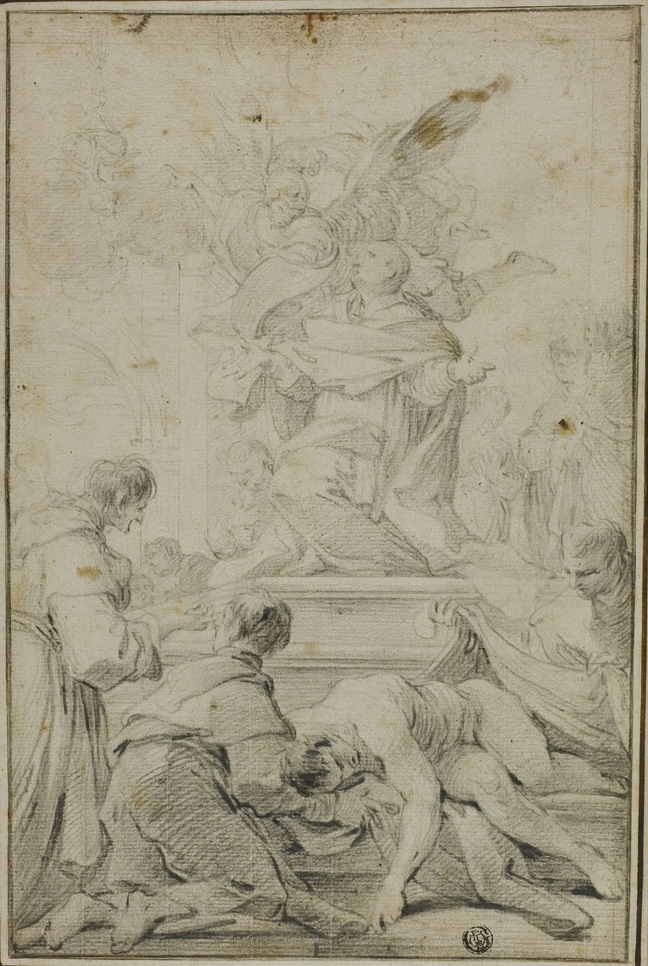San Carlo Borraomeo Interceding for Plague Victims by Anonymous