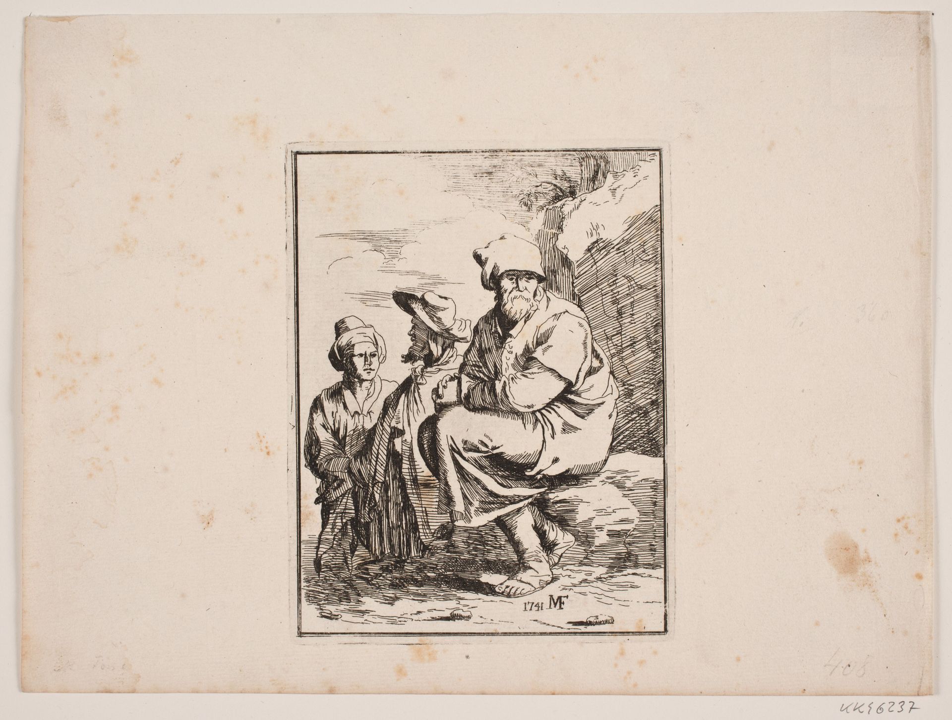 En gammel mand og to yngre by Michael Fosie