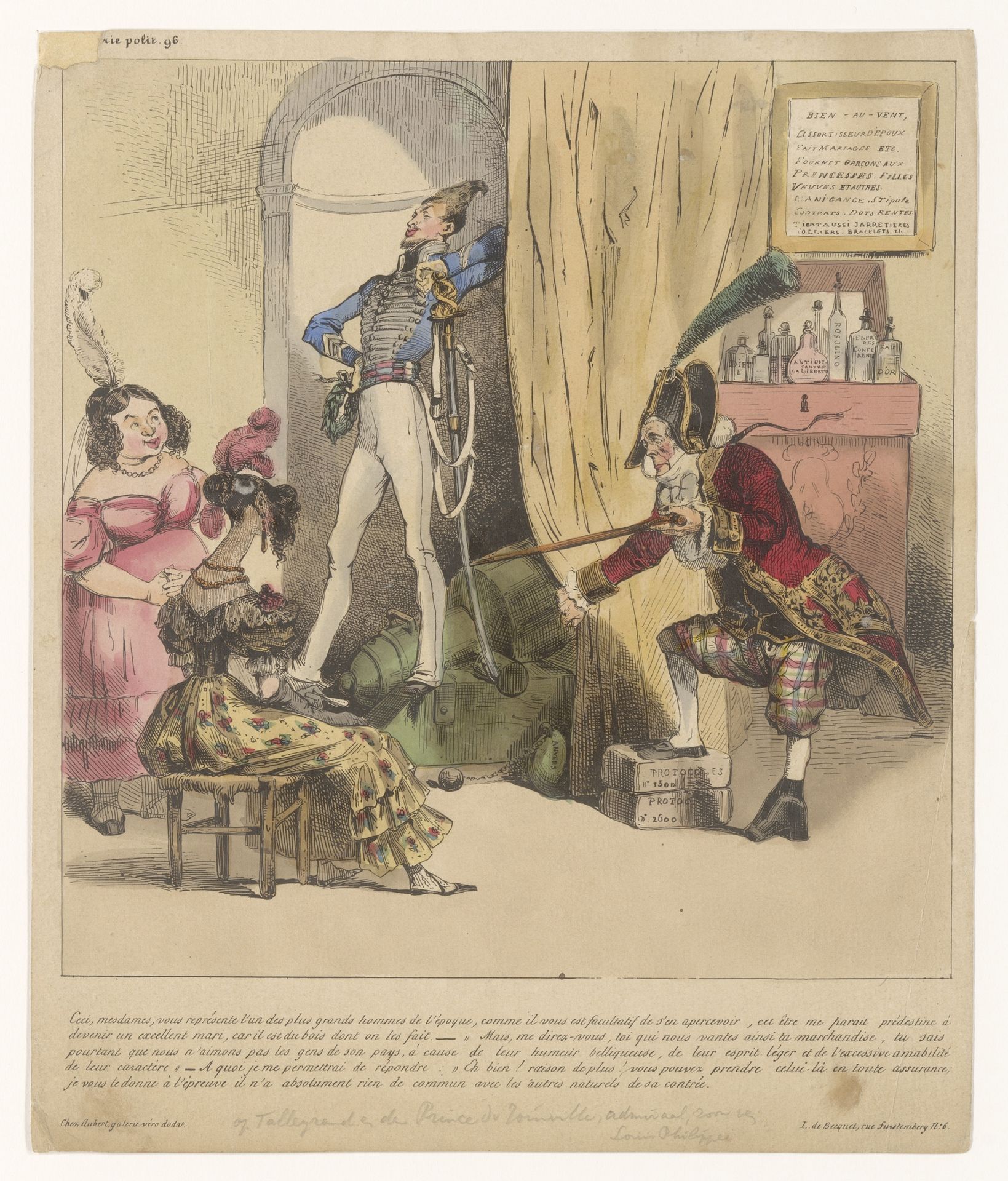 Franse spotprent by Anonymous