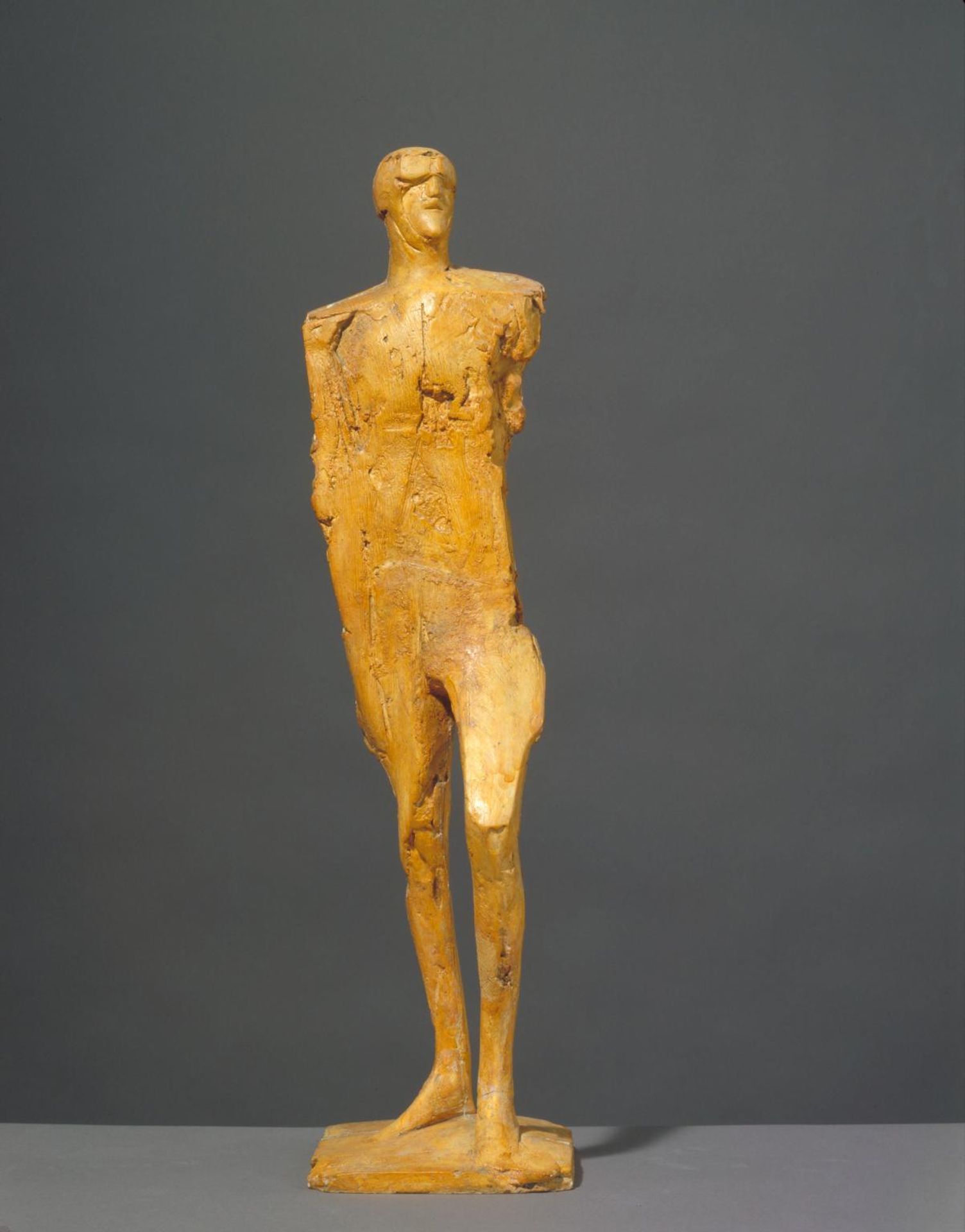 Small Male Figure with Goggles by  Dame Elisabeth Frink