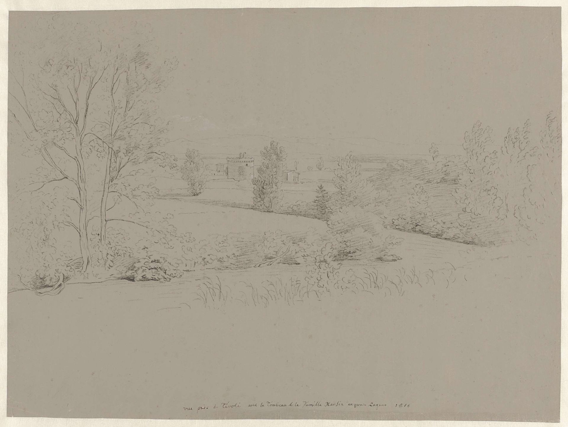 Gezicht bij Tivoli by Abraham Teerlink