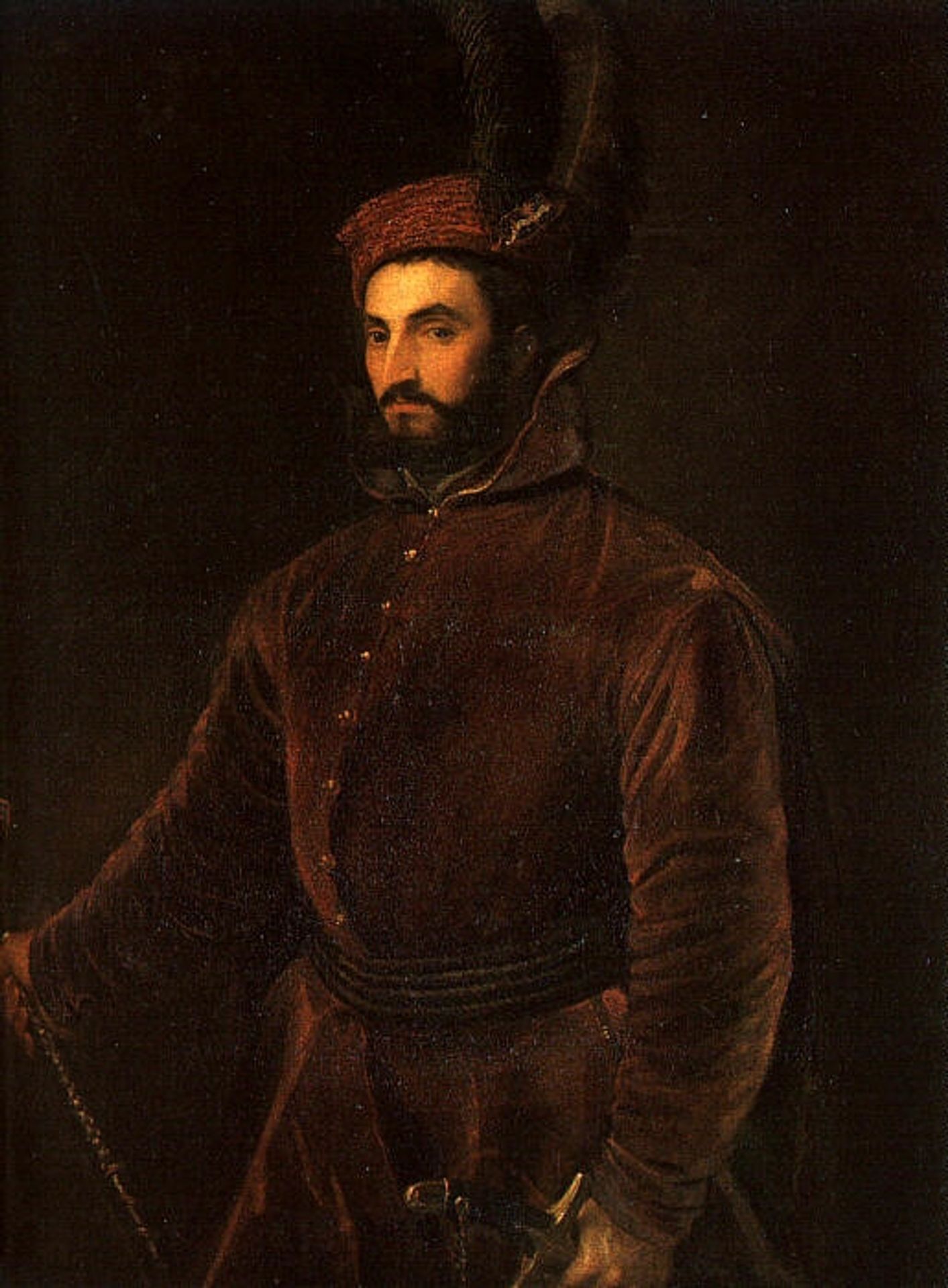 Portrait of Ippolito de Medici in a Hungarian Costume by Titian