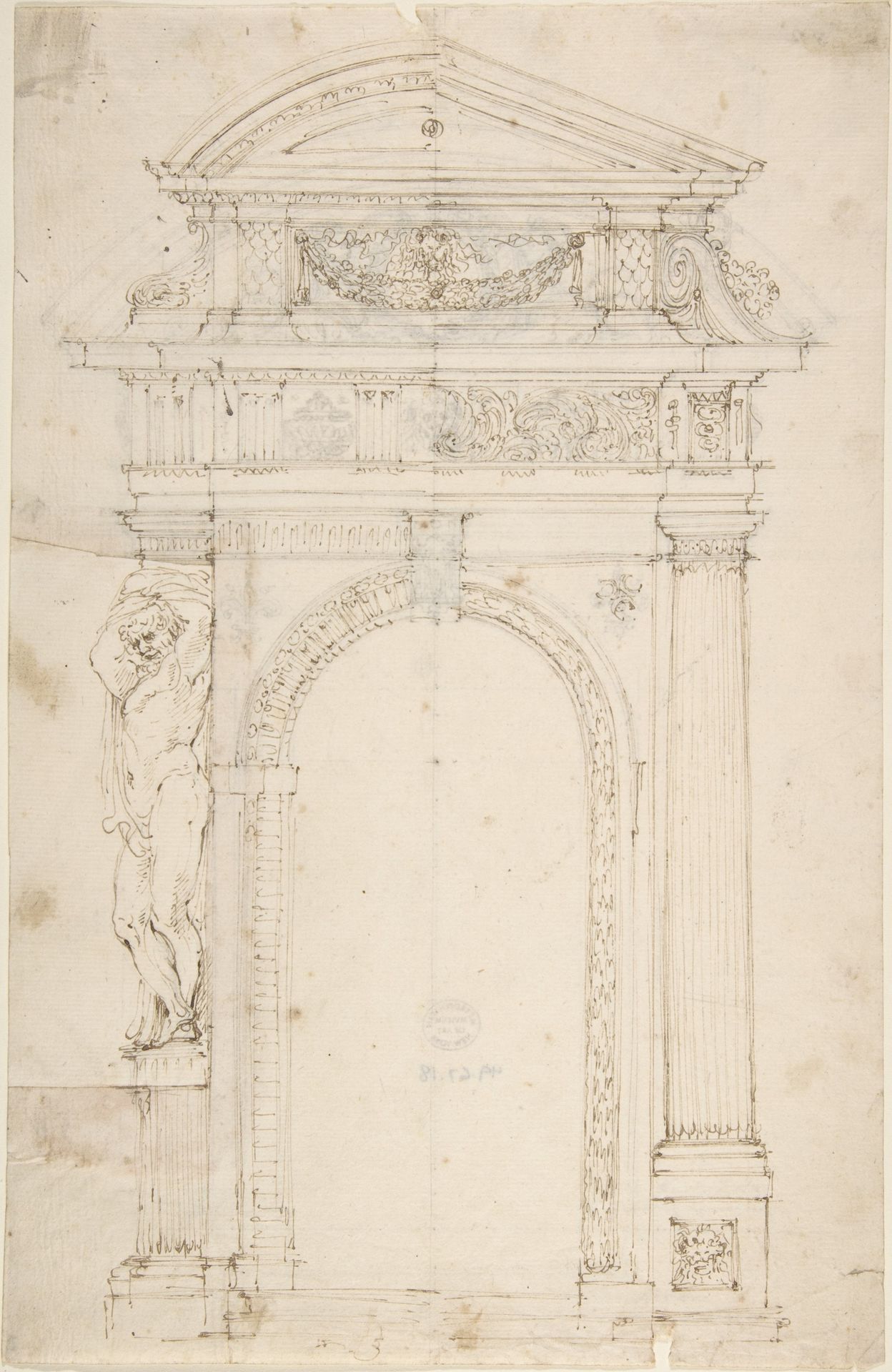 Two Alternate Designs for Triumphal Arch by Anonymous