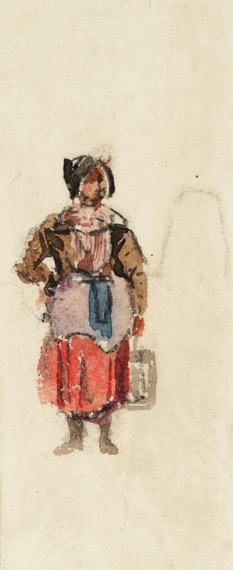 Costume Study: Peasant Woman by David Cox