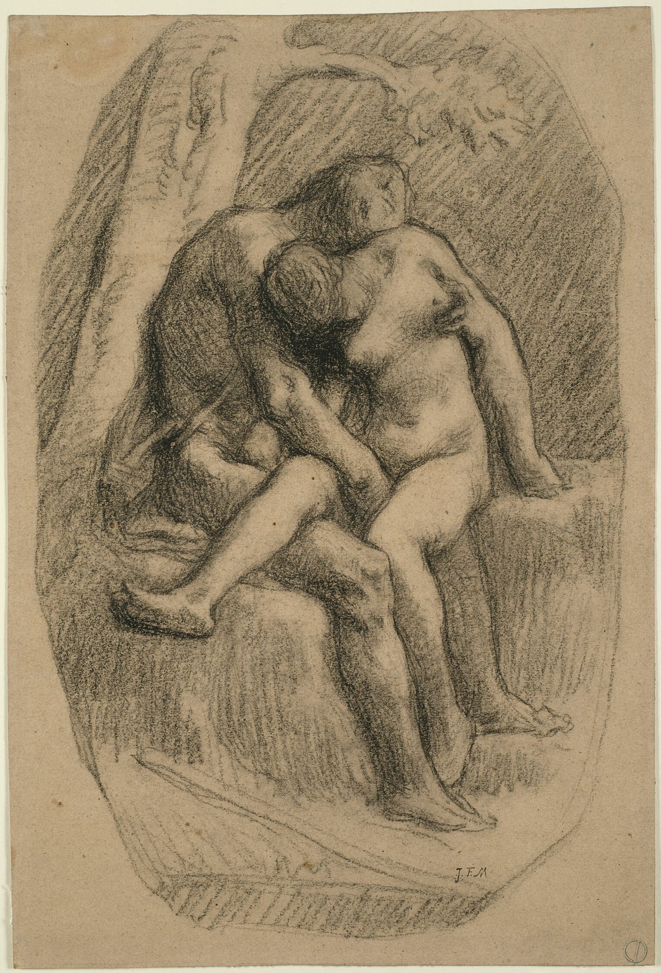 The Lovers by Jean-François Millet