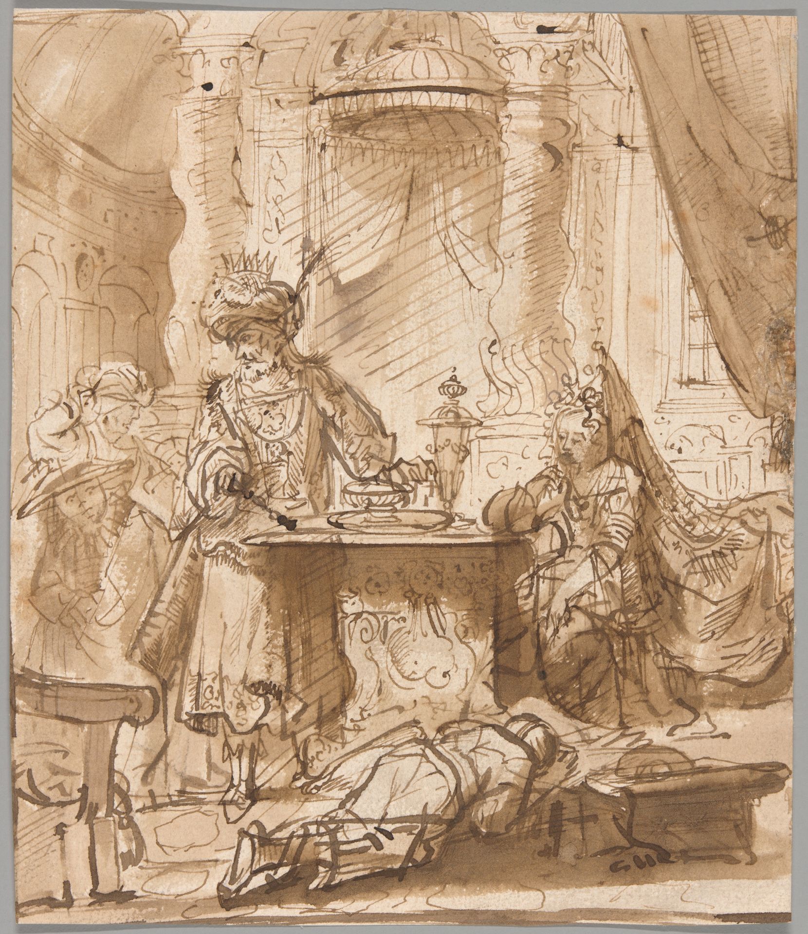 The Degradation of Haman before Ahasuerus and Esther by Anonymous
