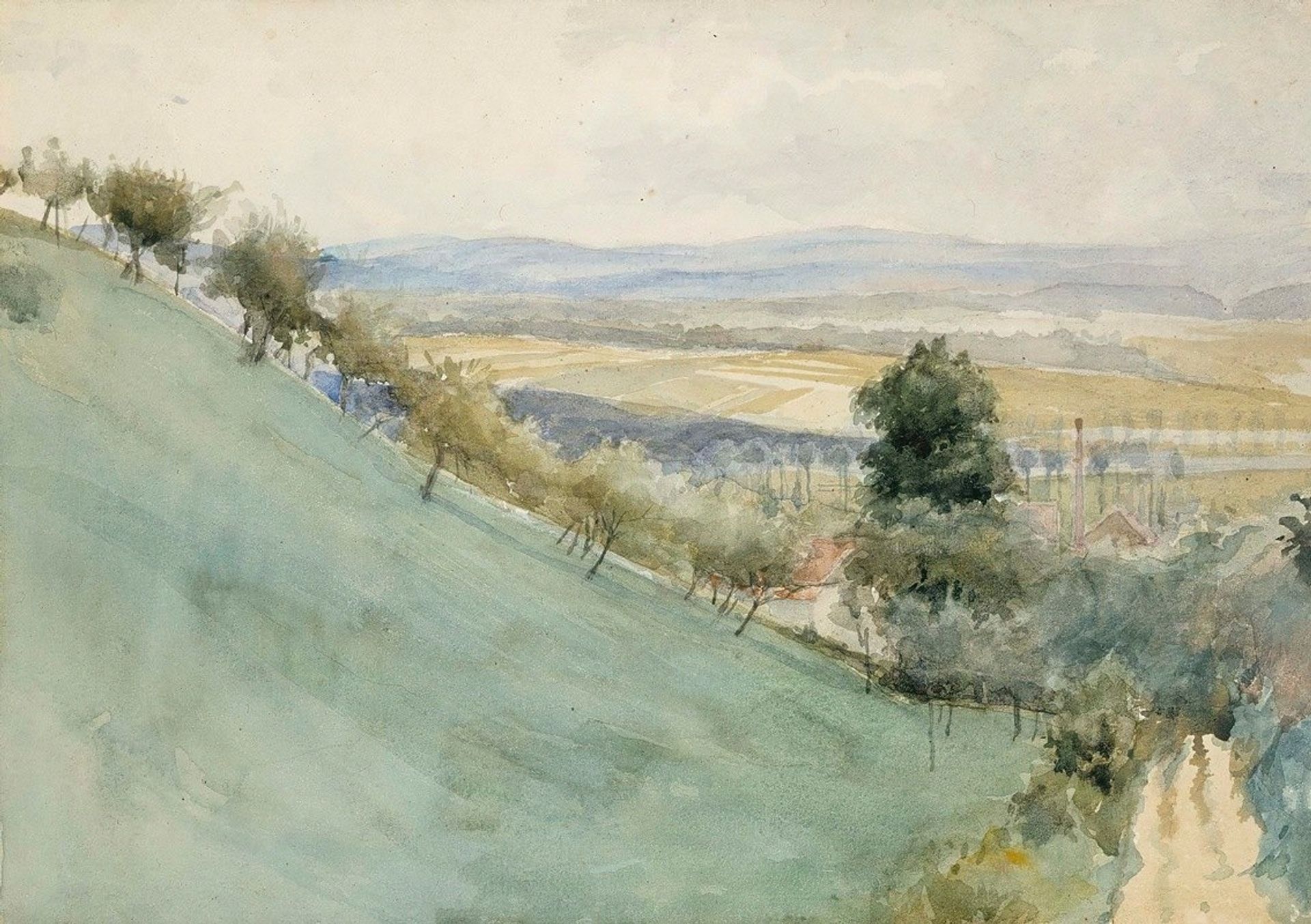 Mäenrinne Montbéliardista by Albert Edelfelt