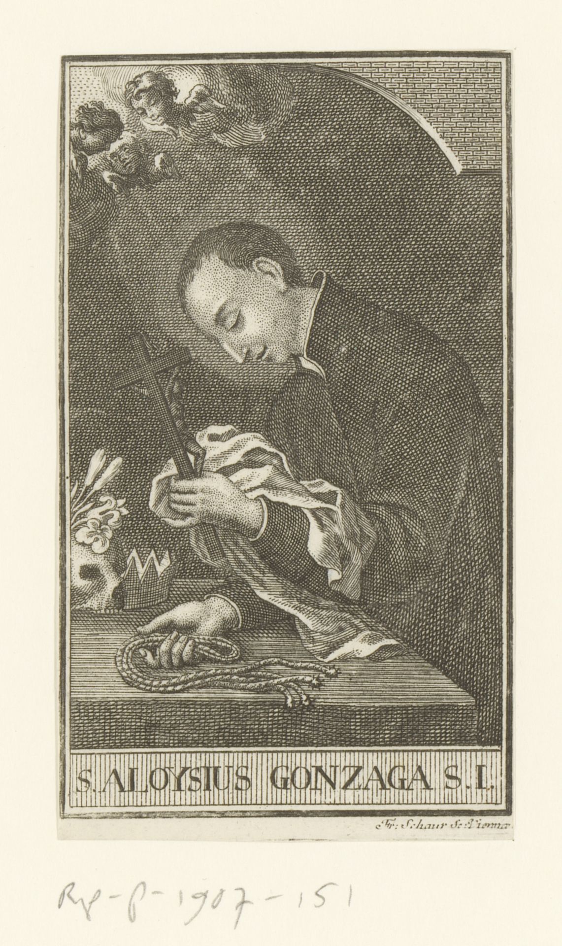 Heilige Aloysius Gonzaga by Franz Sebastian Schauer