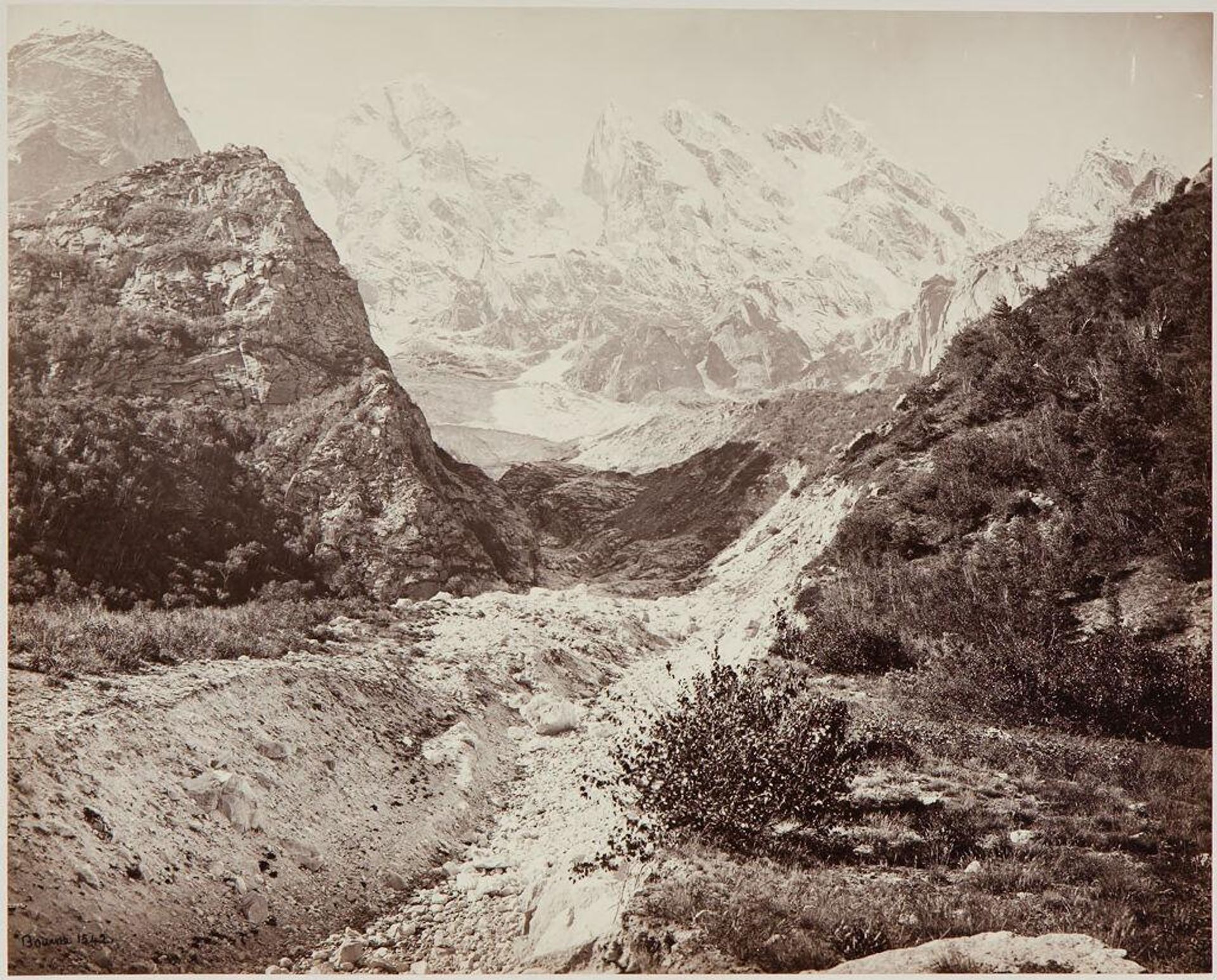Buspa Valley, Gangootri; Snowy Peaks Near the Gangootri Glacier by Samuel Bourne