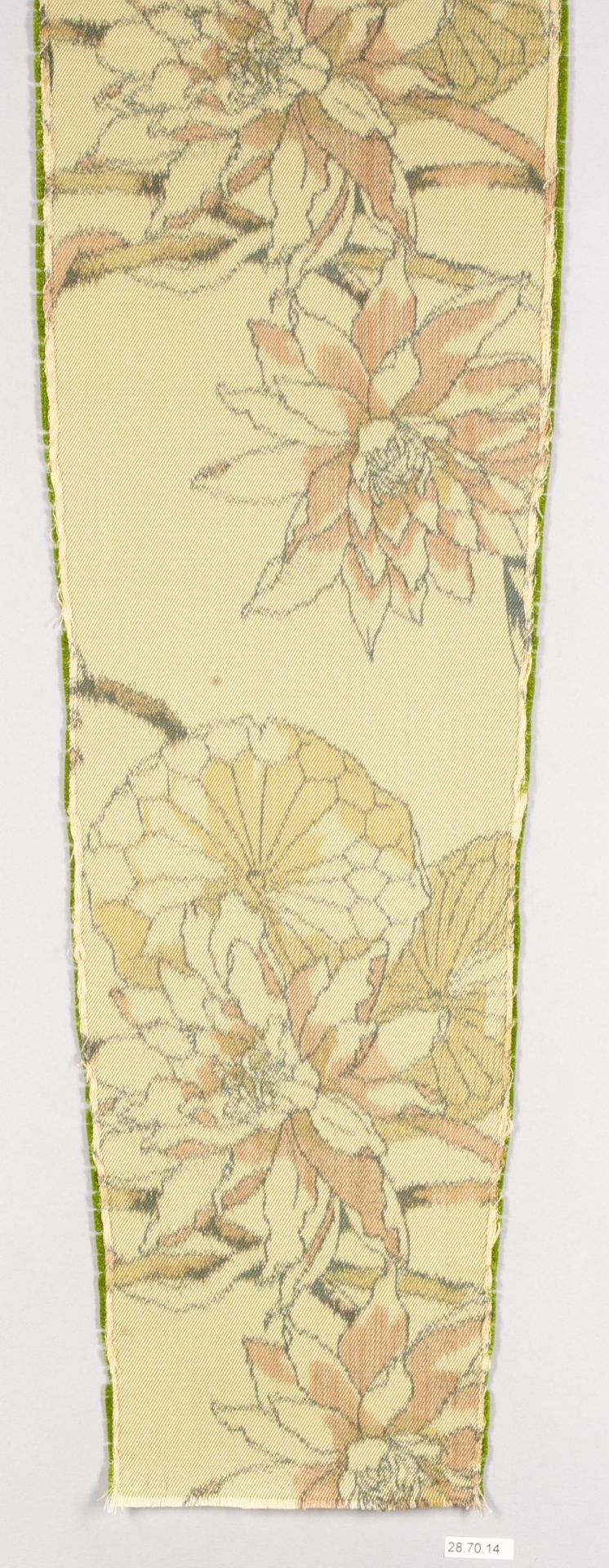 Water-lily textile by Associated Artists