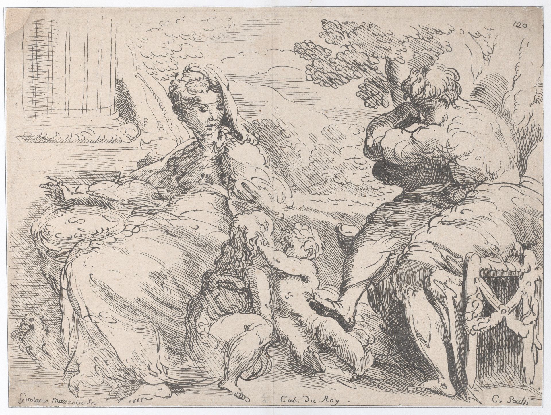 Holy Family with St. John the Baptist by Anne Claude Philippe Caylus