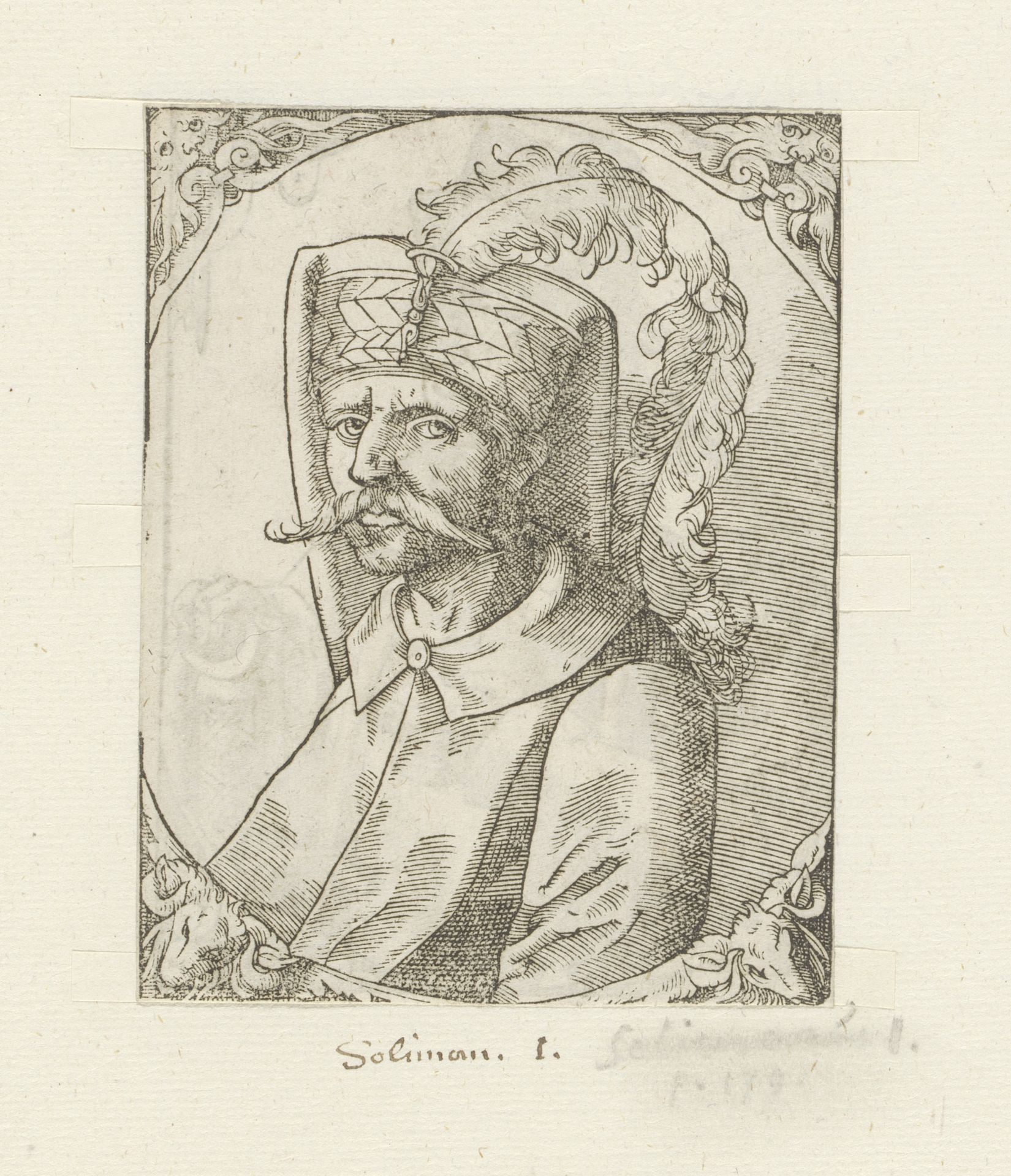 Portret van sultan Süleymn I de Grote by Anonymous