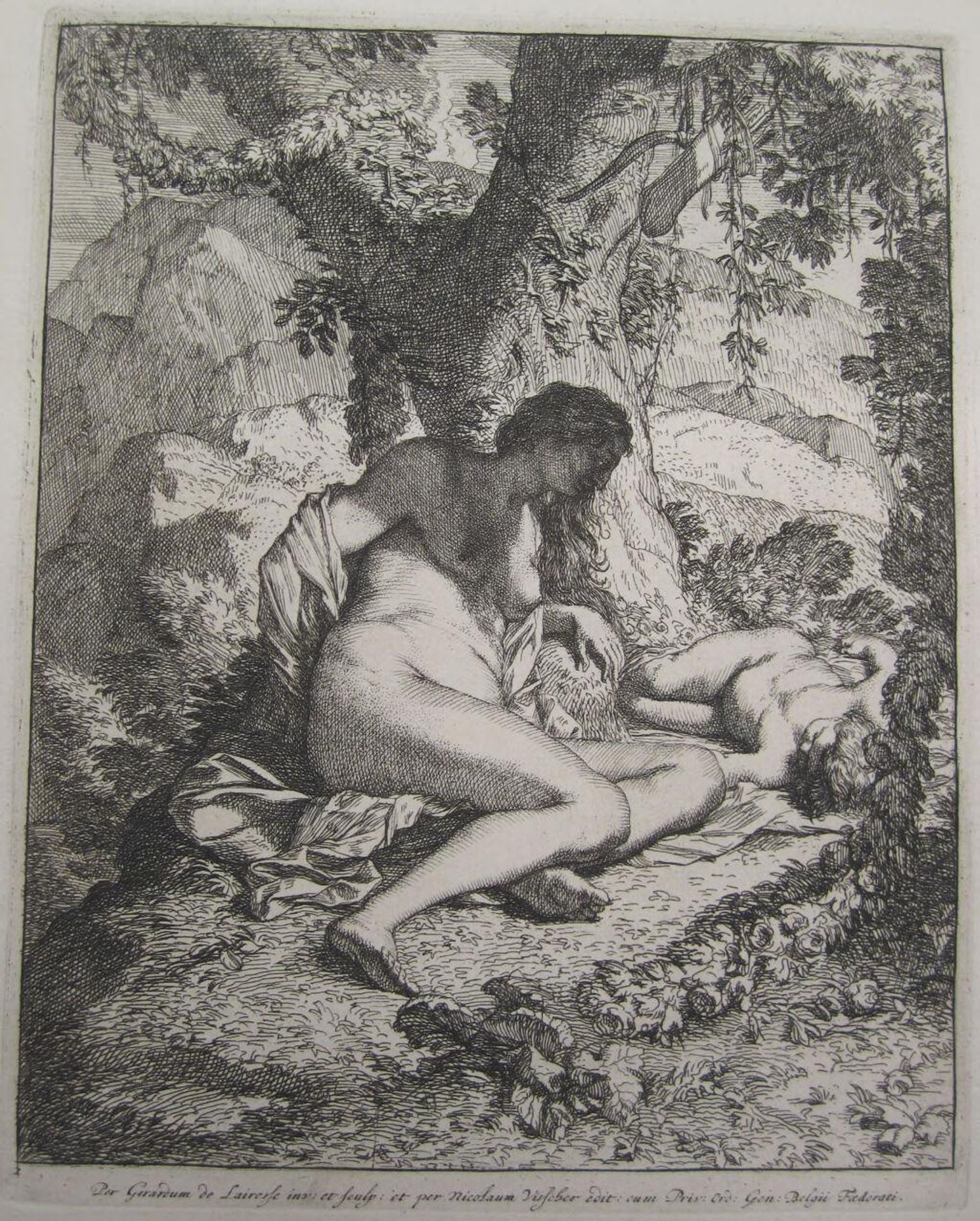 Venus and the sleeping Cupid by GÃ©rard de Lairesse