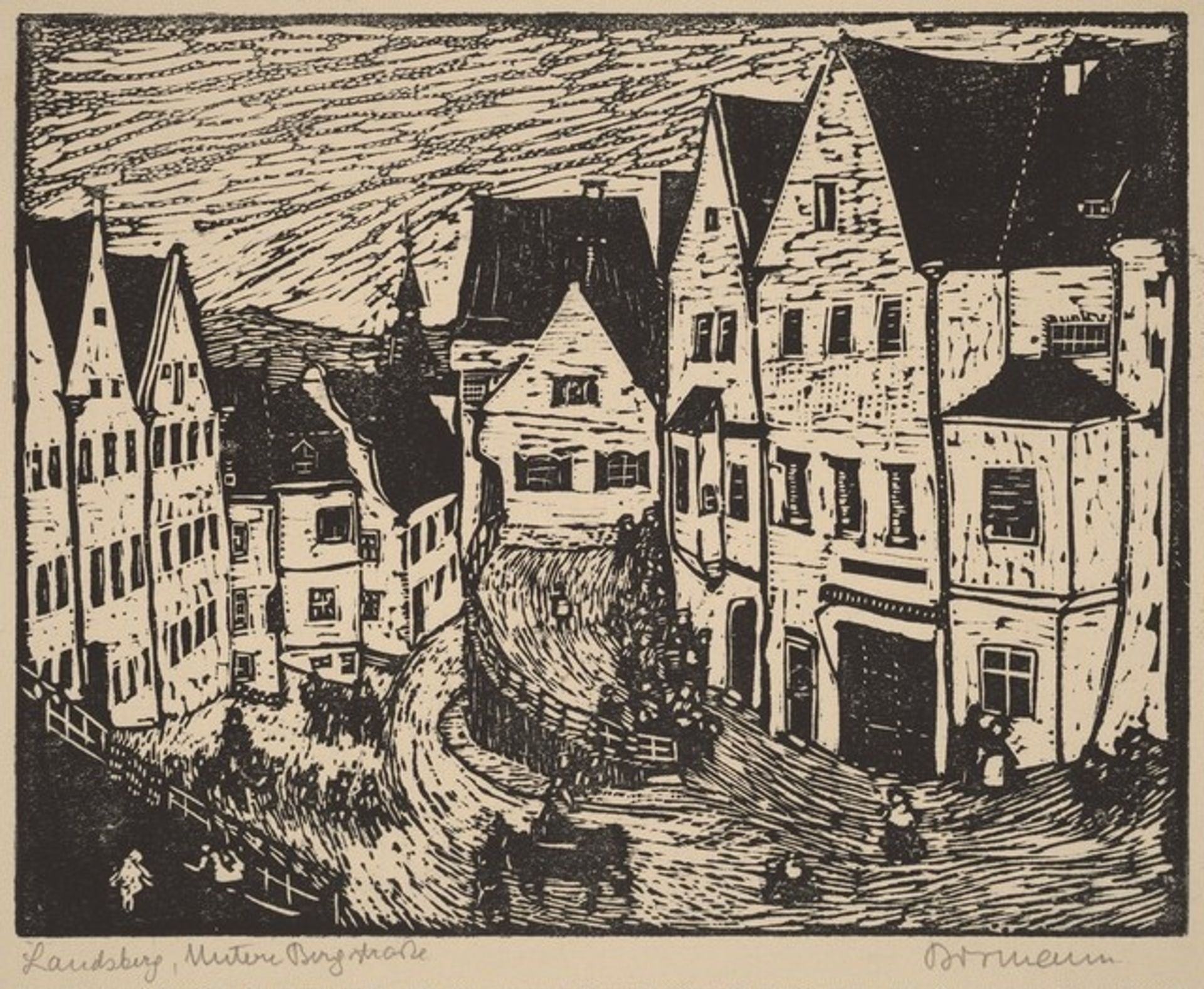 Landsberg, Untere Bergstraße by Emma Bormann