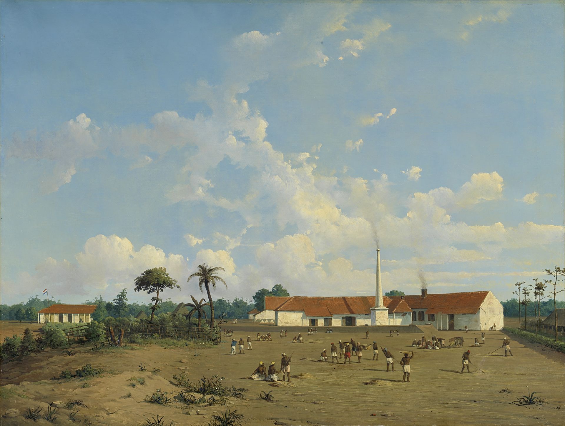 The Kemanglen Sugar Factory near Tegal (or Tagal), Java by Abraham Salm