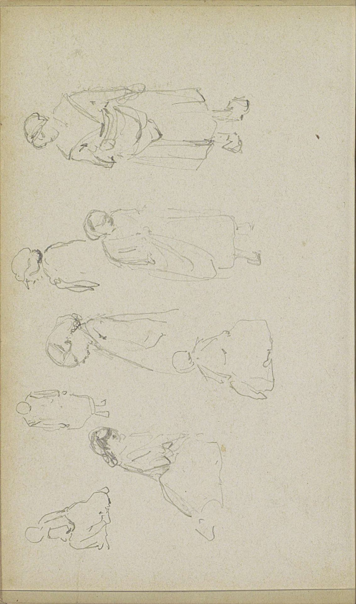 Acht figuurstudies by Adrianus Eversen