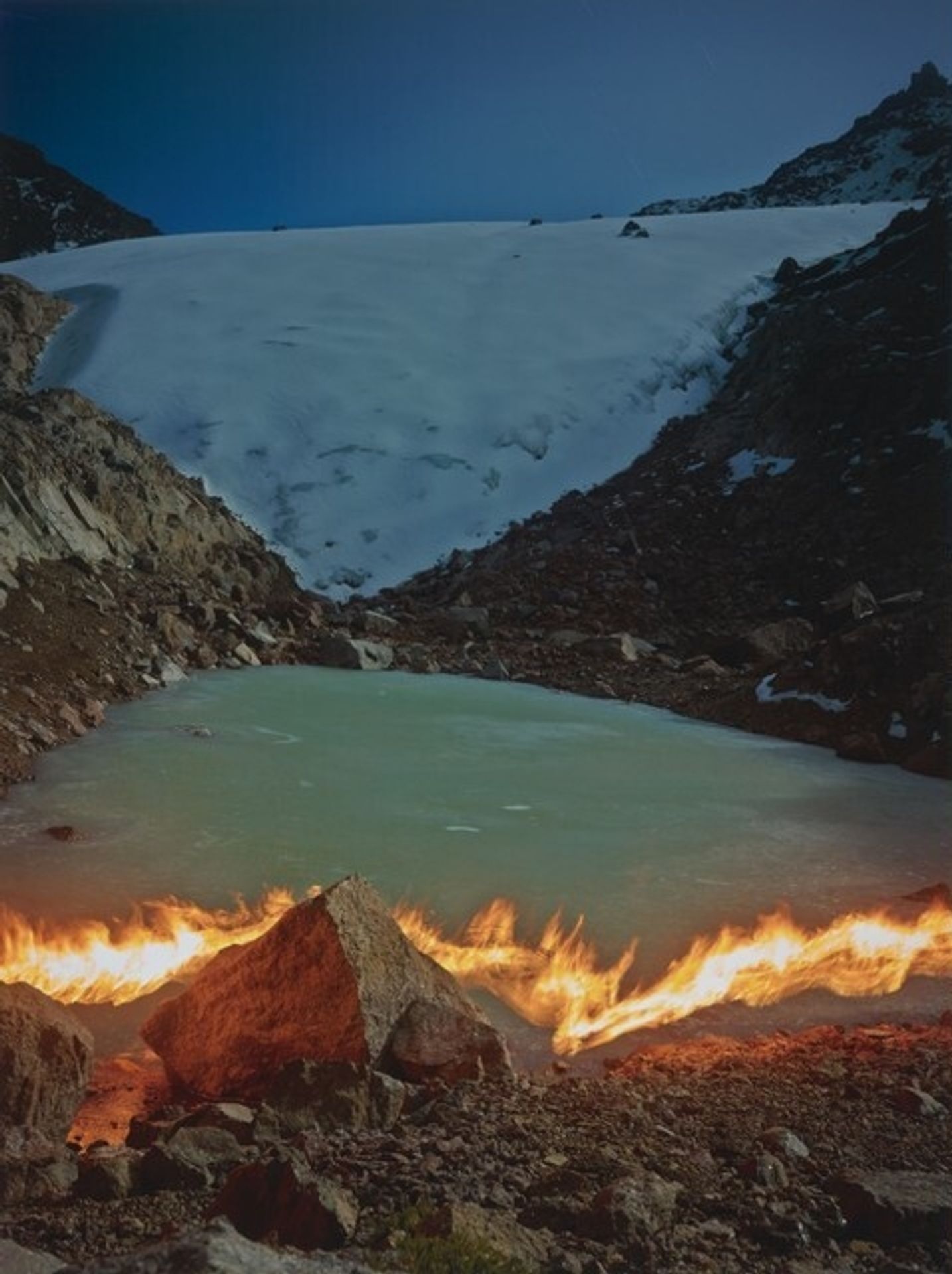 The Lewis Glacier, Mt. Kenya, 2004 (C) by Simon Norfolk
