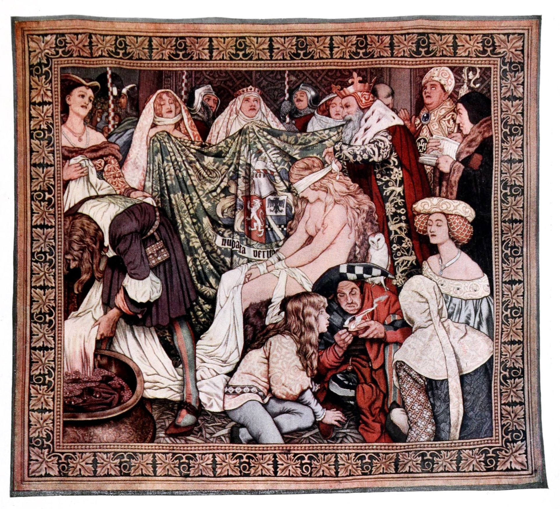 the Blind-folding of Truth—an Allegory by Byam Shaw