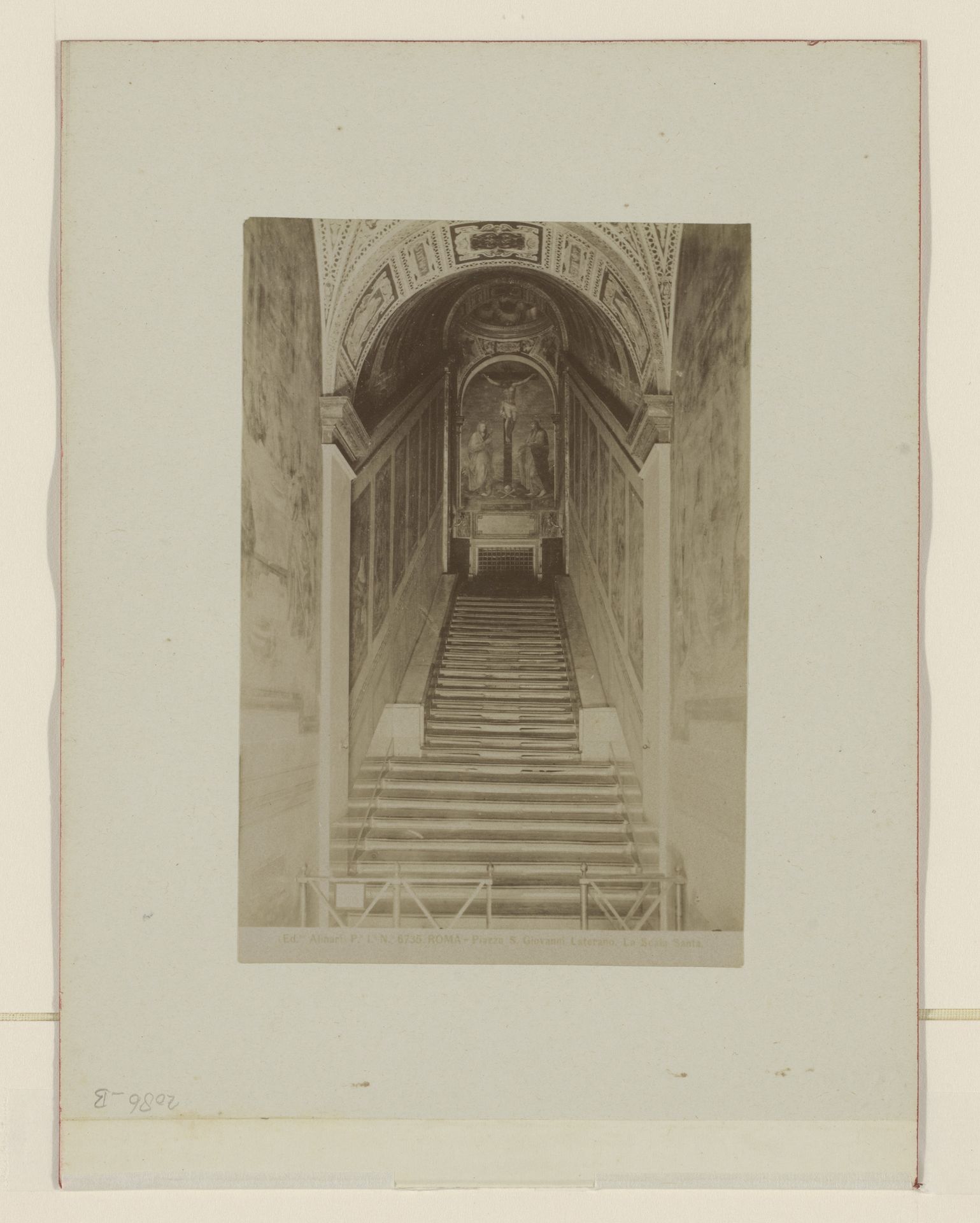 Heilige trap in het Lateraans Paleis te Rome, Italië by Fratelli Alinari
