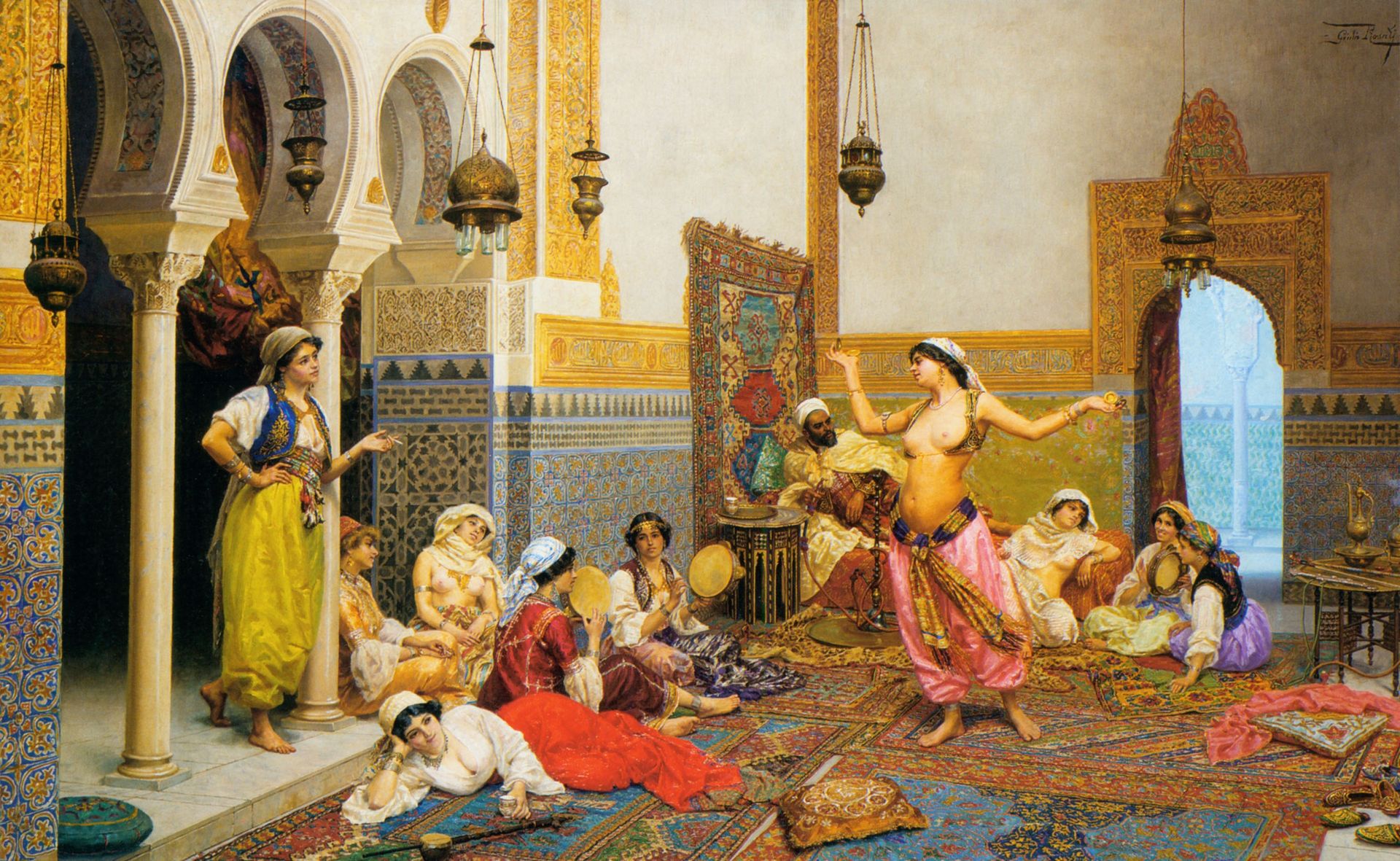 The Harem Dance by Giulio Rosati