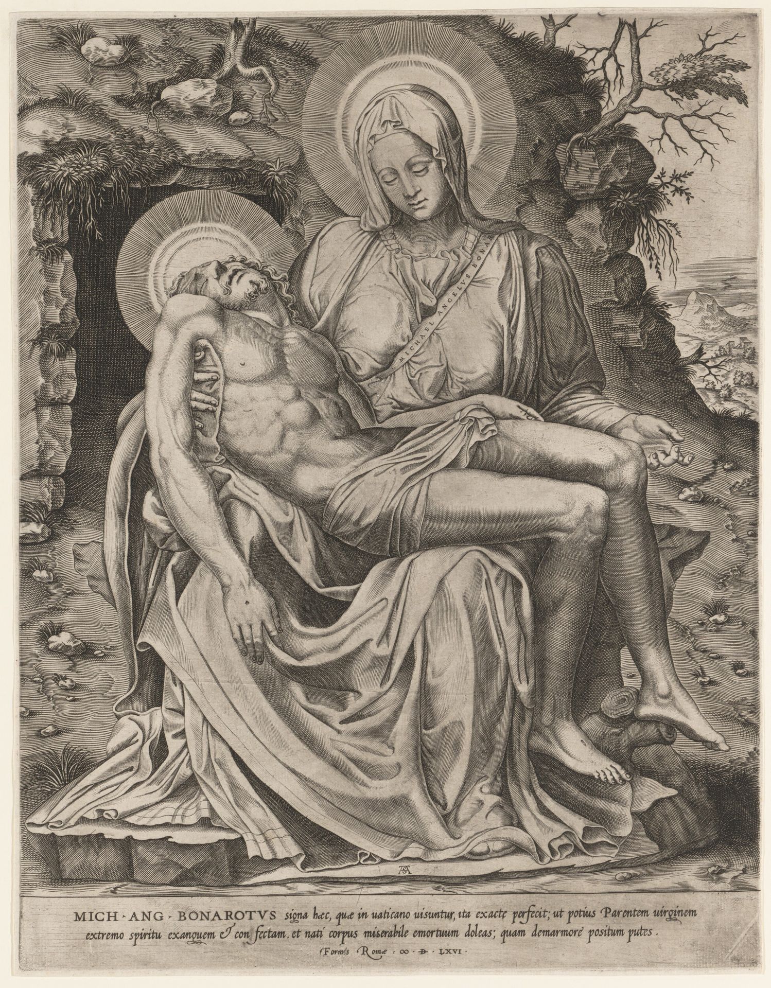 Vatican Pietà by Adamo Scultori