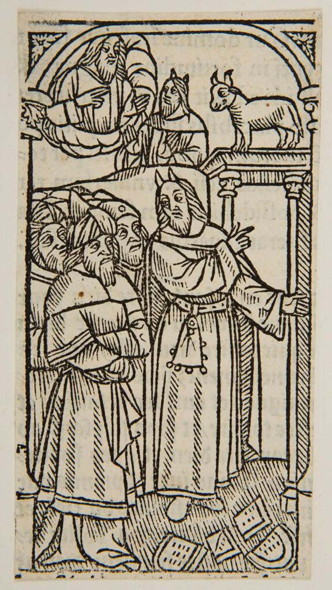 Moses preaching against the Worship of the Golden Calf by Anonymous