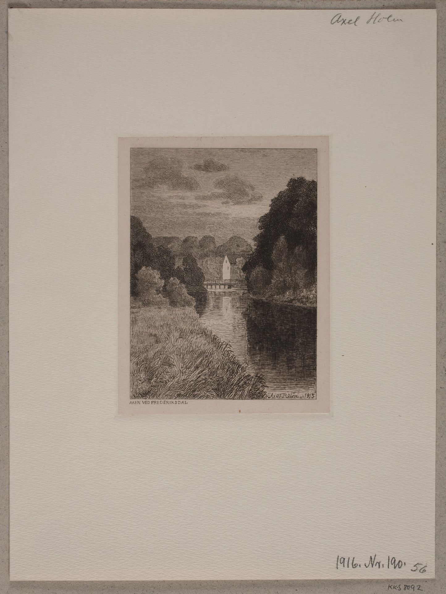 Åen ved Frederiksdal by Axel Holm