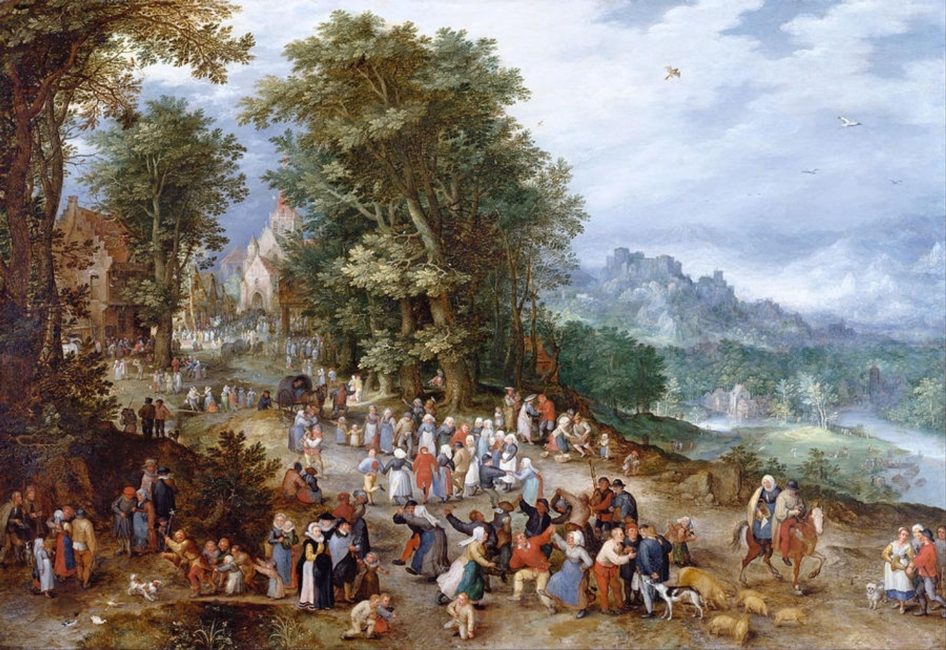 Flemish Fair by Jan Brueghel the Elder