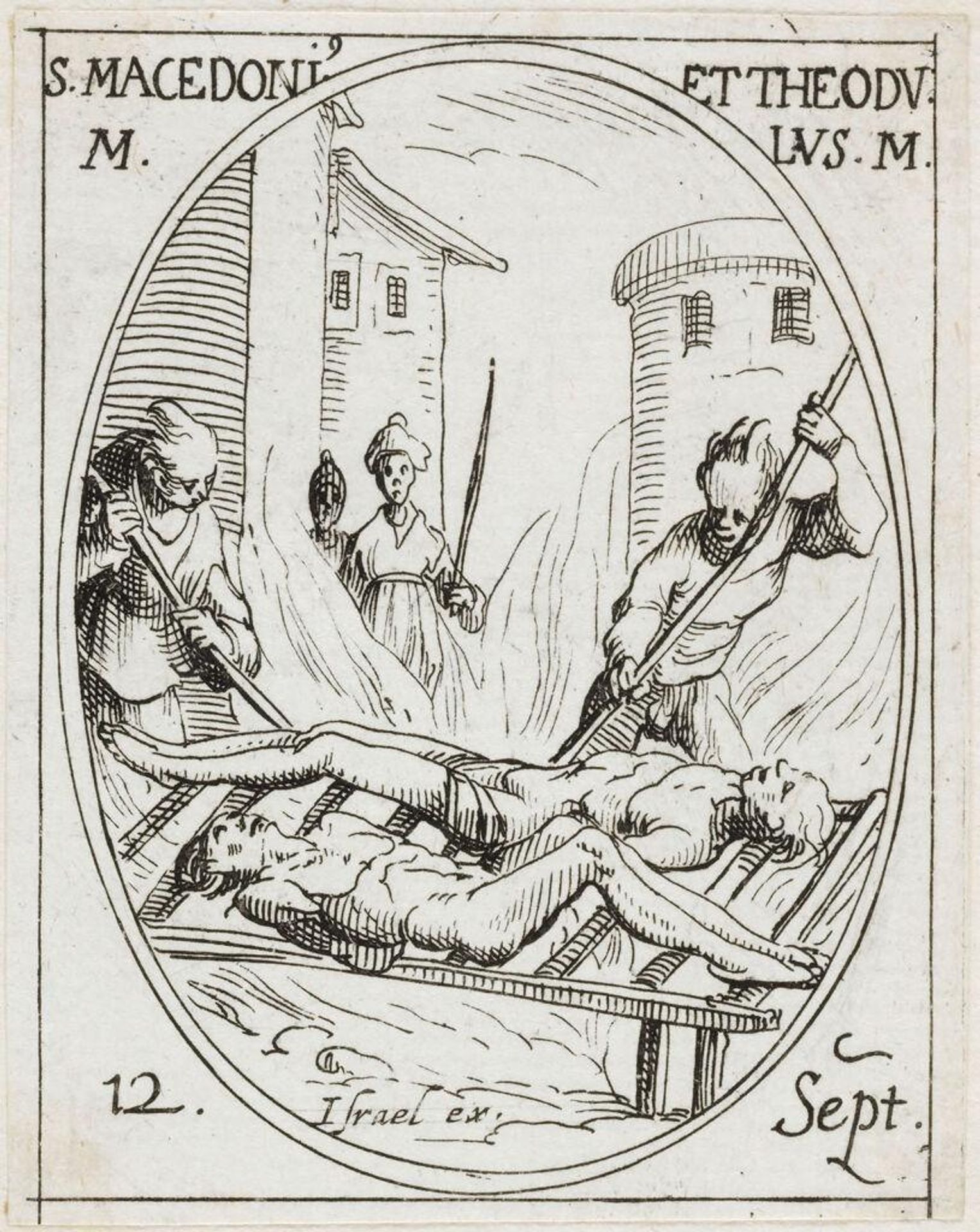 Saints Macedonius and Theodolus by Jacques Callot