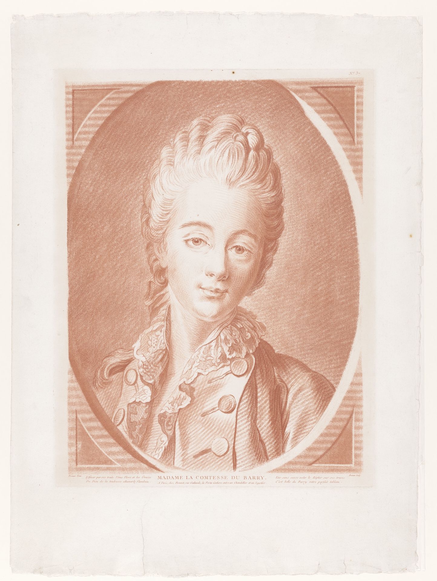 Portrait of Madame du Barry in a Hunting Costume by Louis Marin Bonnet