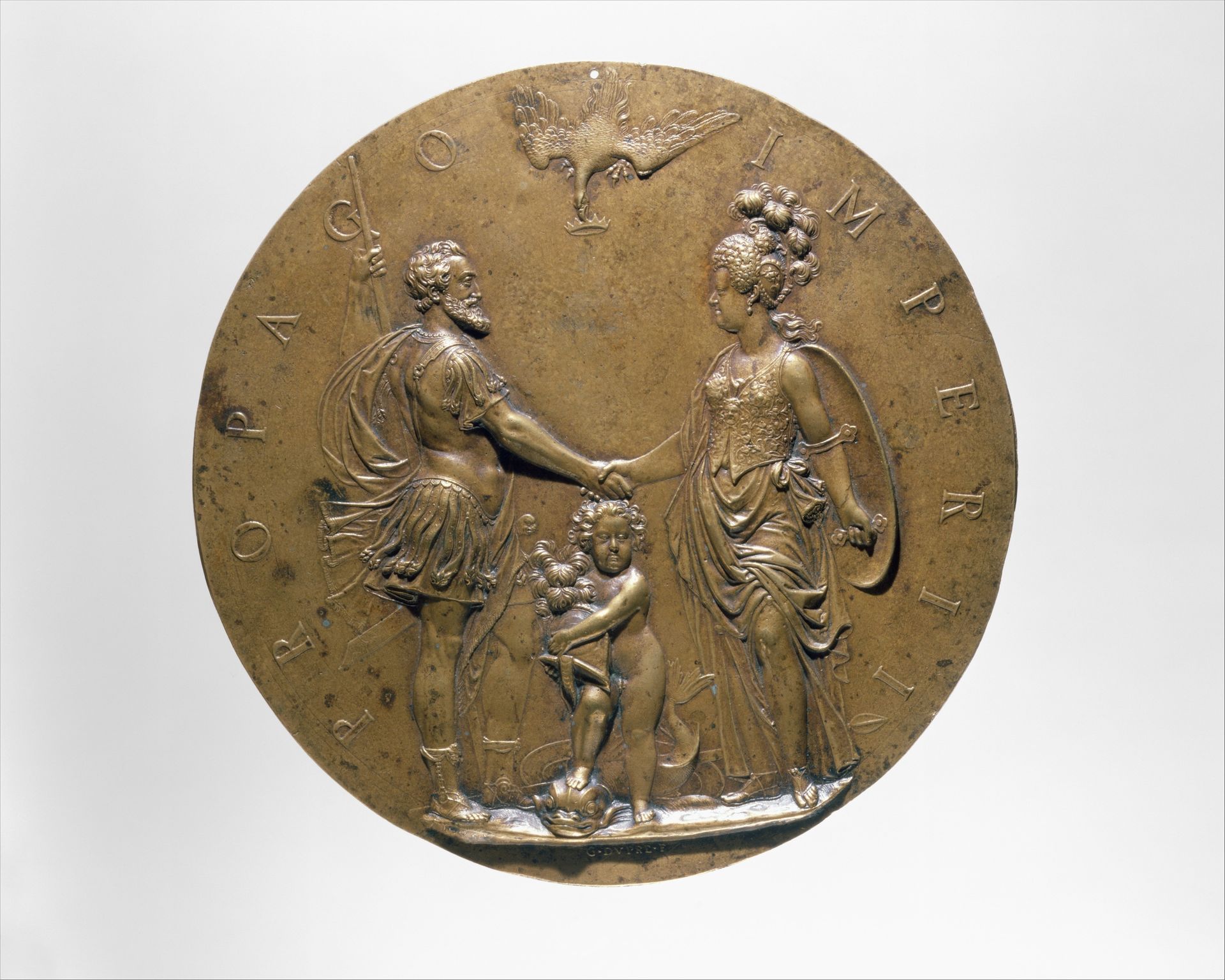 Henri IV, Marie de Médicis and the Dauphin by Guillaume Dupré